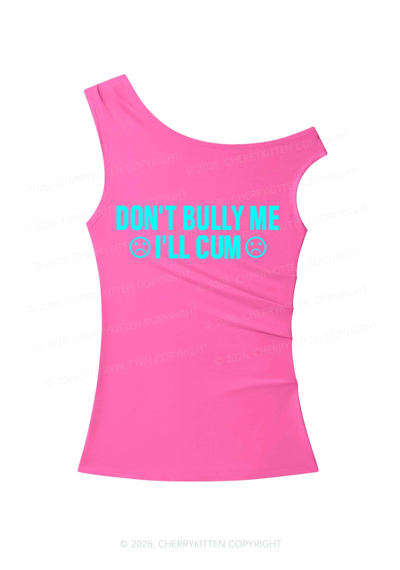Dont Bully Me Y2K Off Shoulder Tank Top Cherrykitten - Image 4