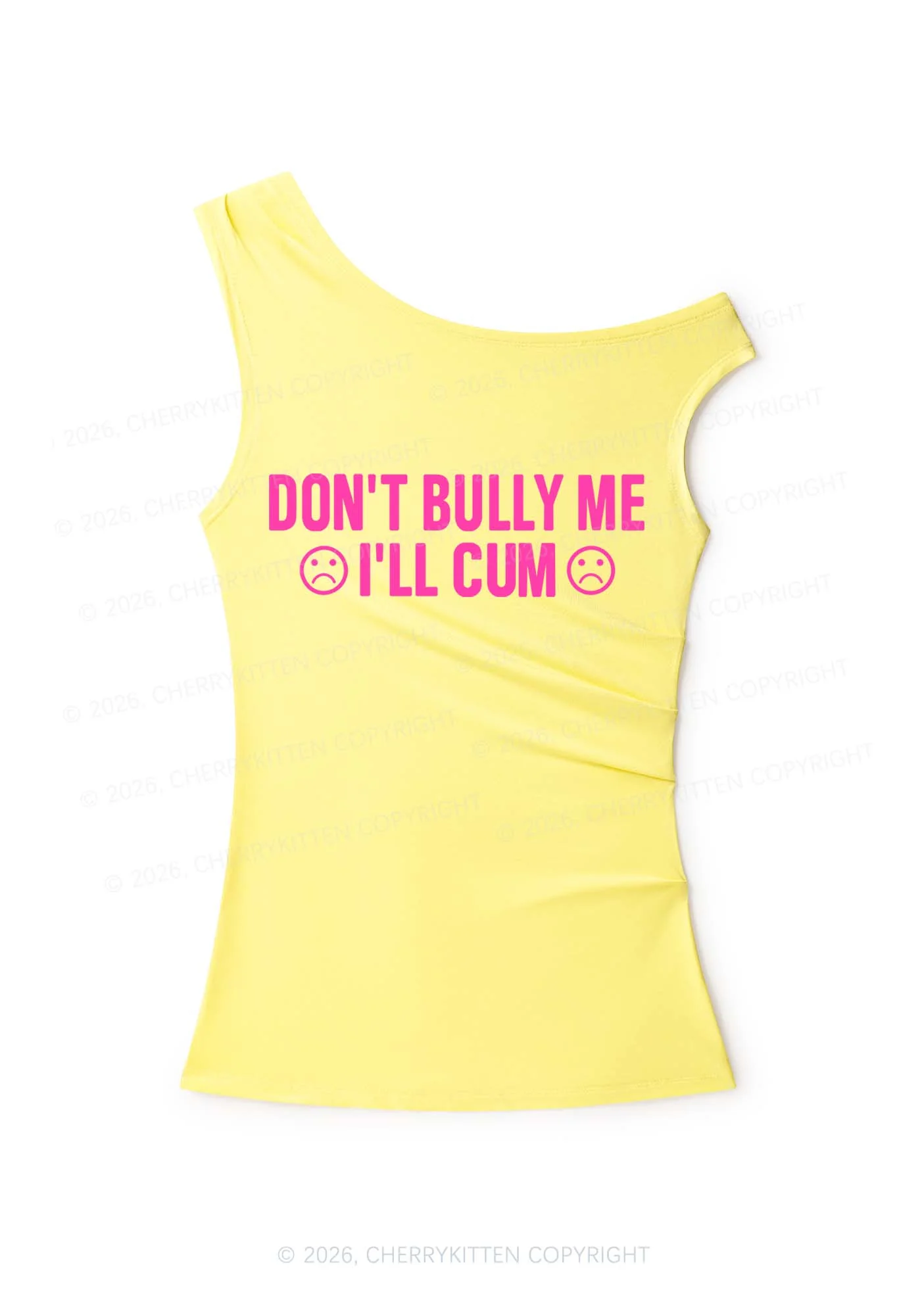 Dont Bully Me Y2K Off Shoulder Tank Top Cherrykitten - Image 5
