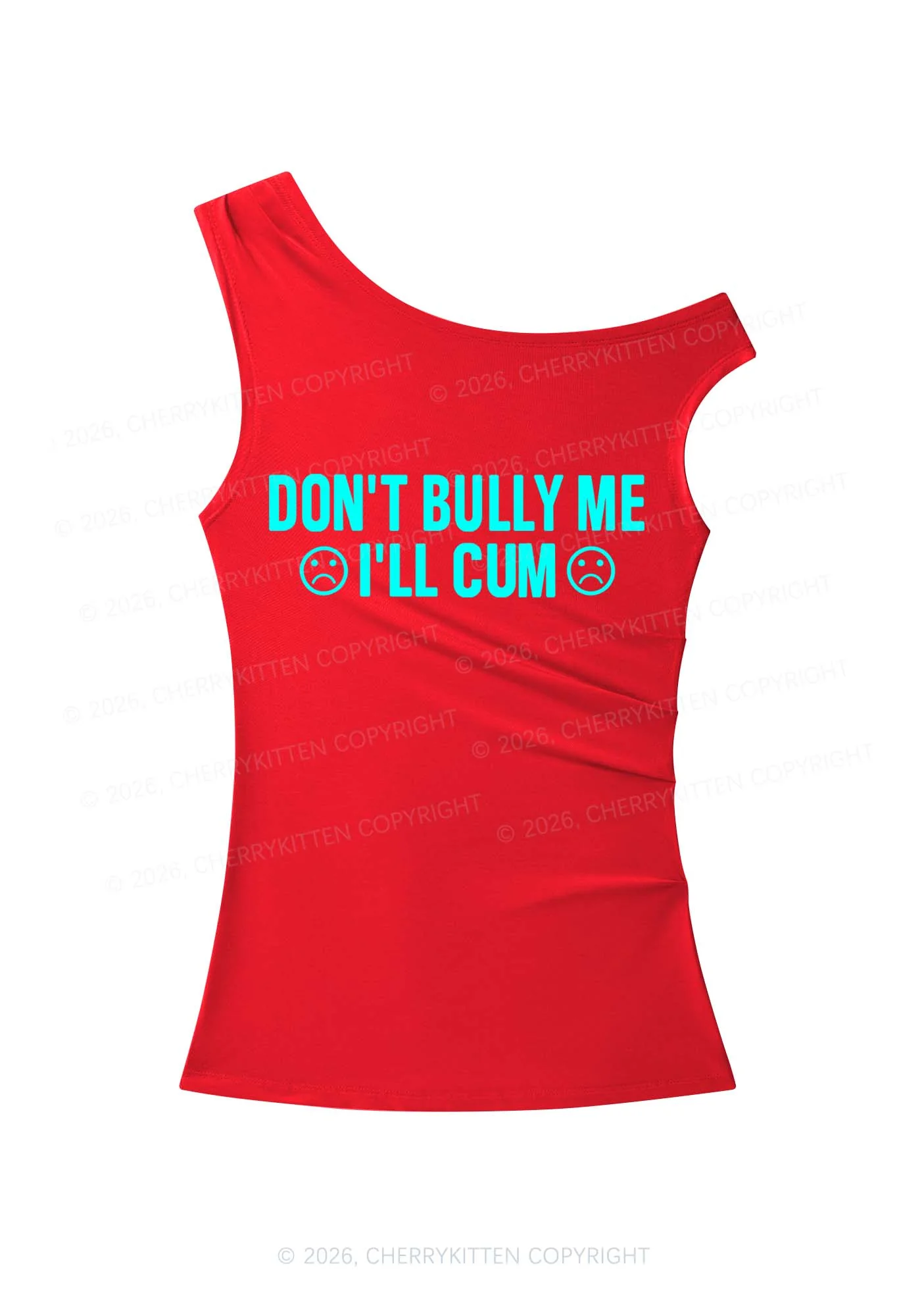 Dont Bully Me Y2K Off Shoulder Tank Top Cherrykitten - Image 6