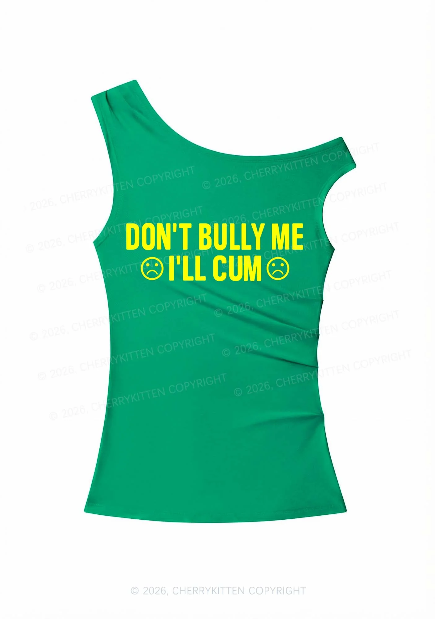 Dont Bully Me Y2K Off Shoulder Tank Top Cherrykitten - Image 8