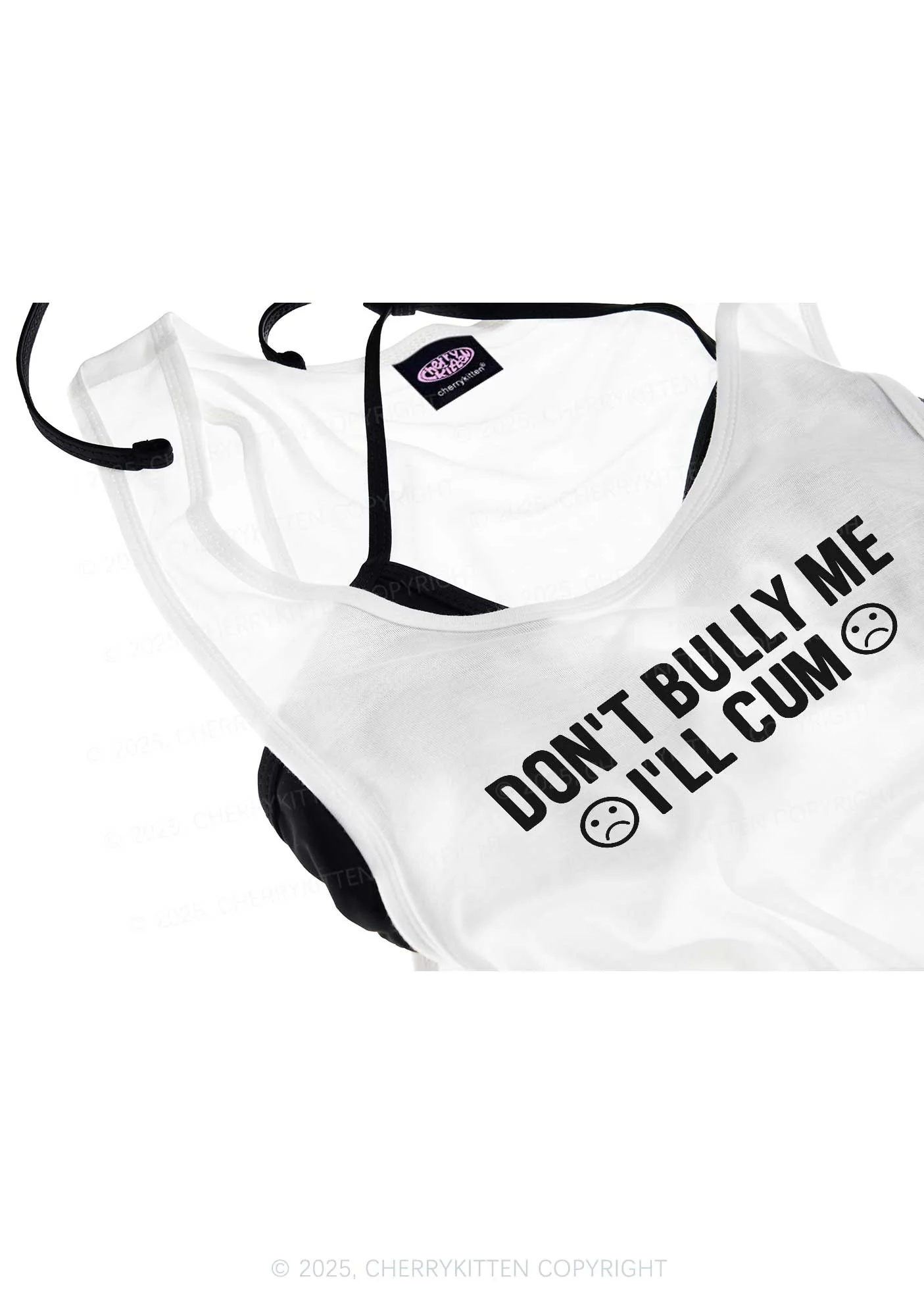 Dont Bully Me Y2K Sheer Boyfriend Tank Cherrykitten - Image 4