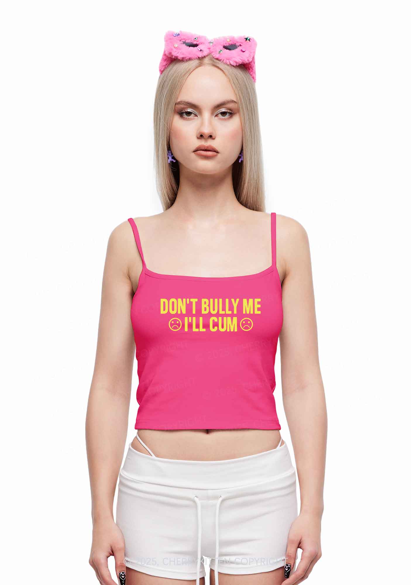 Dont Bully Me Y2K Spaghetti Strap Cami Cherrykitten - Image 3