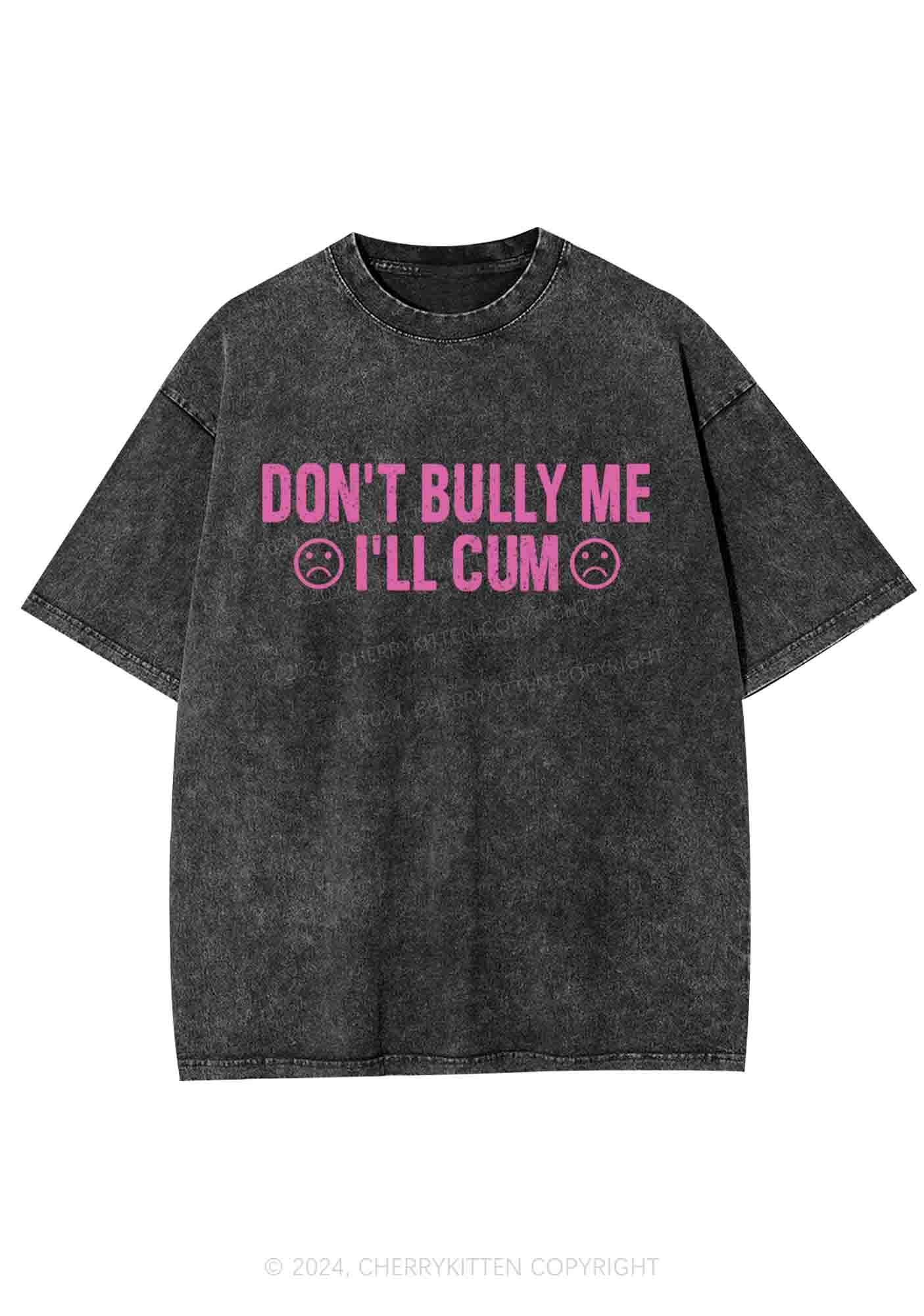 Don't Bully Me Y2K Washed Tee Cherrykitten - Image 3