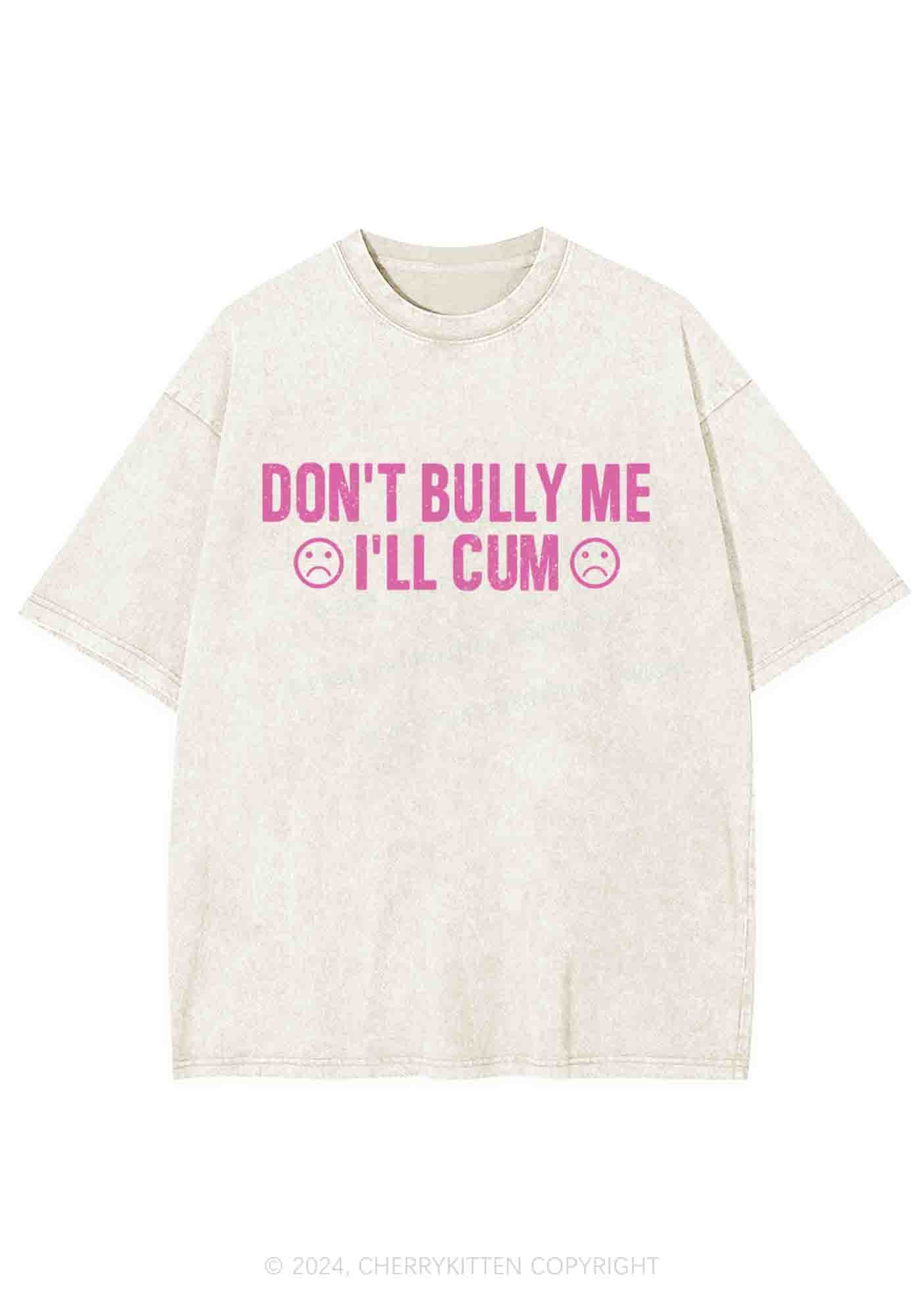 Don't Bully Me Y2K Washed Tee Cherrykitten - Image 4