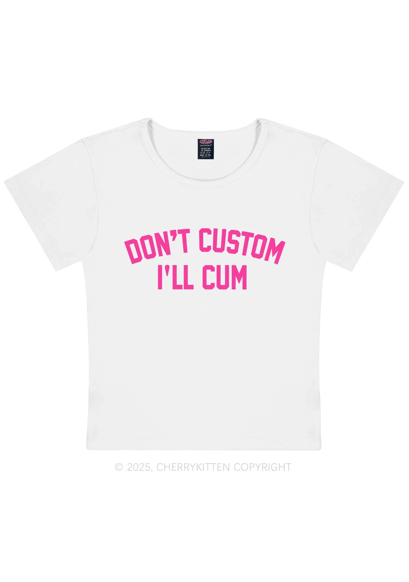 Dont Custom Y2K Baby Tee Cherrykitten - Image 4