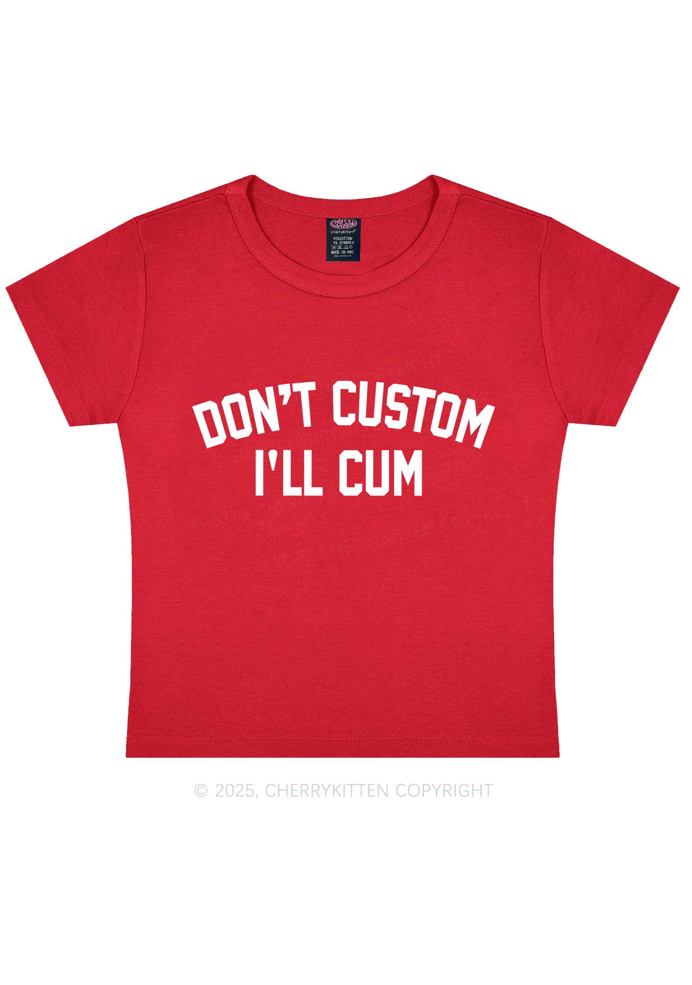Dont Custom Y2K Baby Tee Cherrykitten - Image 6