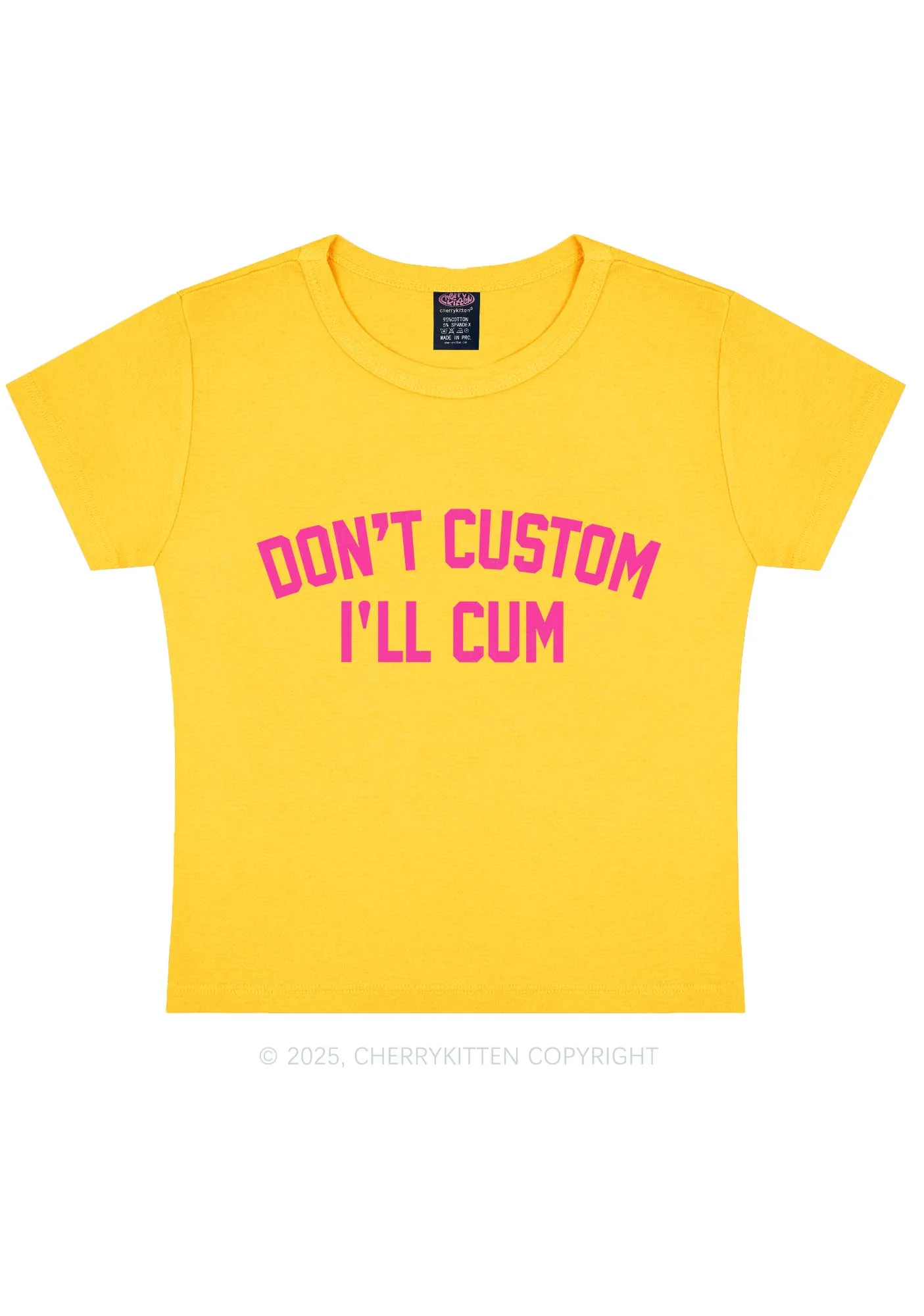 Dont Custom Y2K Baby Tee Cherrykitten - Image 7