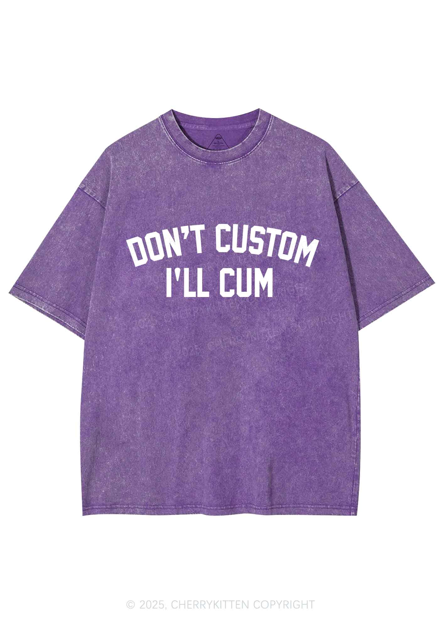 Dont Custom Y2K Shirts Washed Tee Cherrykitten - Image 4