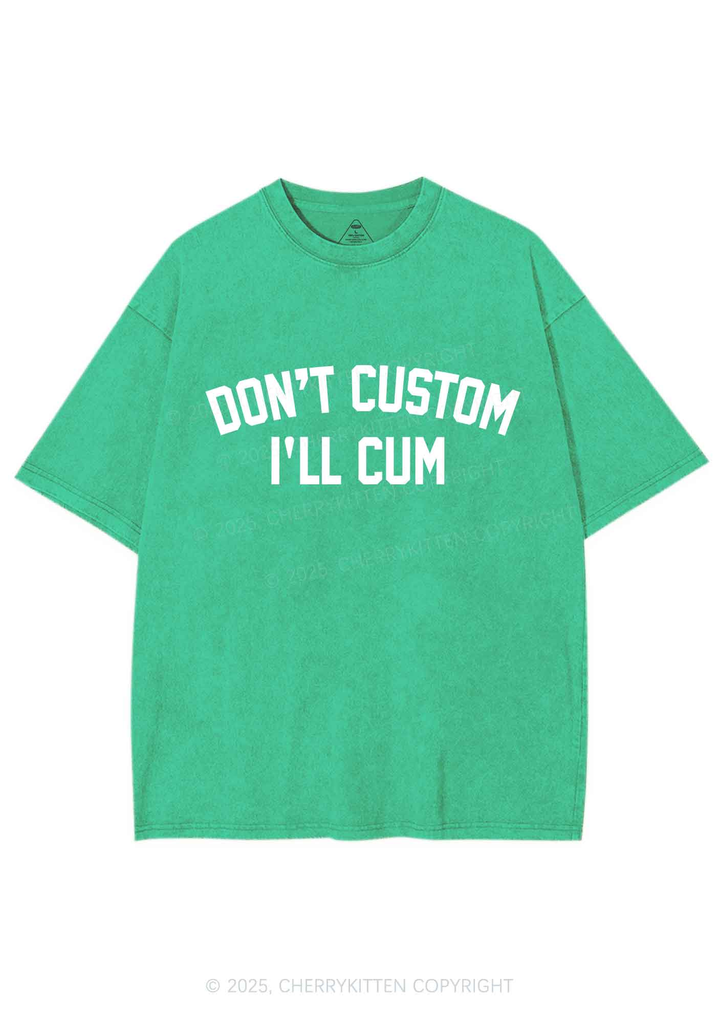 Dont Custom Y2K Shirts Washed Tee Cherrykitten - Image 8