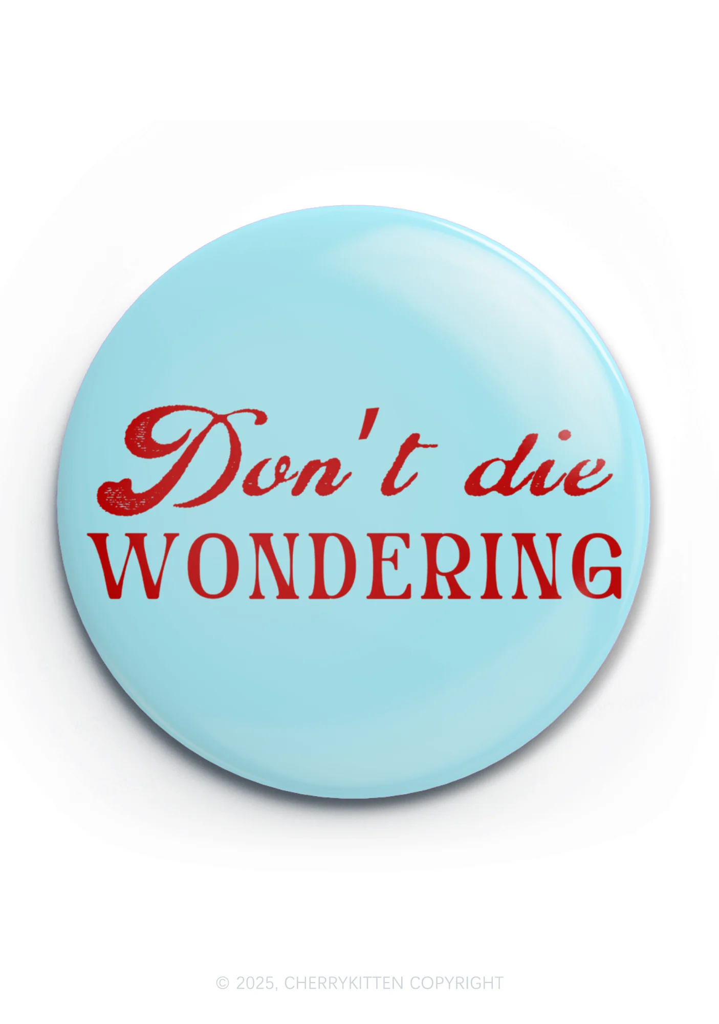 Dont Die Wondering Pride 1Pc Y2K Pin Badge Cherrykitten - Image 3
