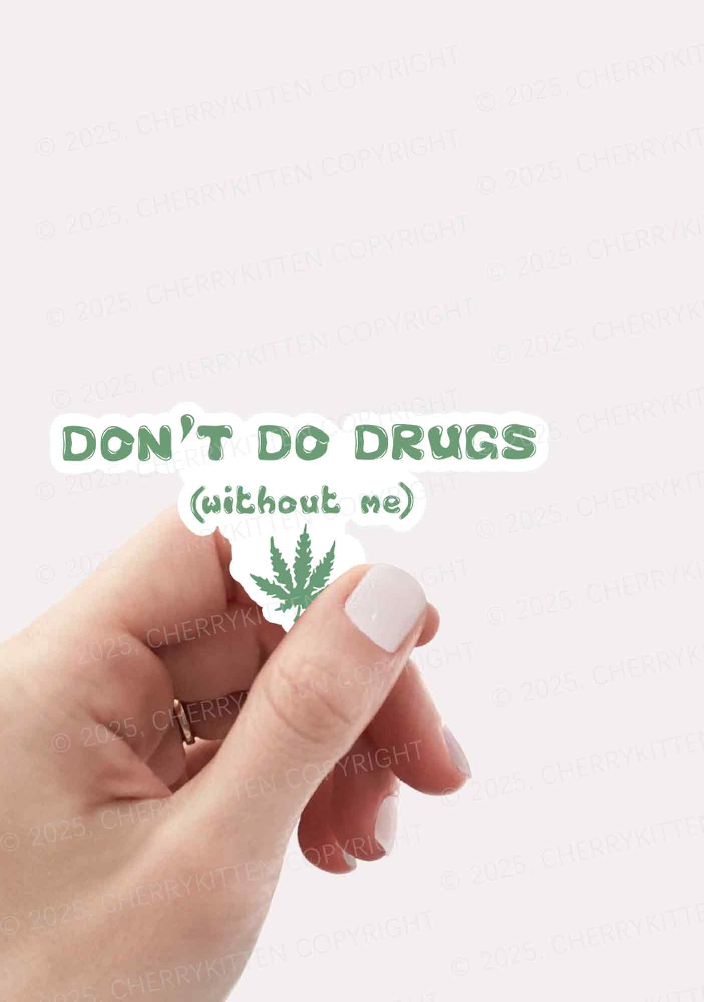 Don't Do Without Me 1Pc Y2K Sticker Cherrykitten - Image 2
