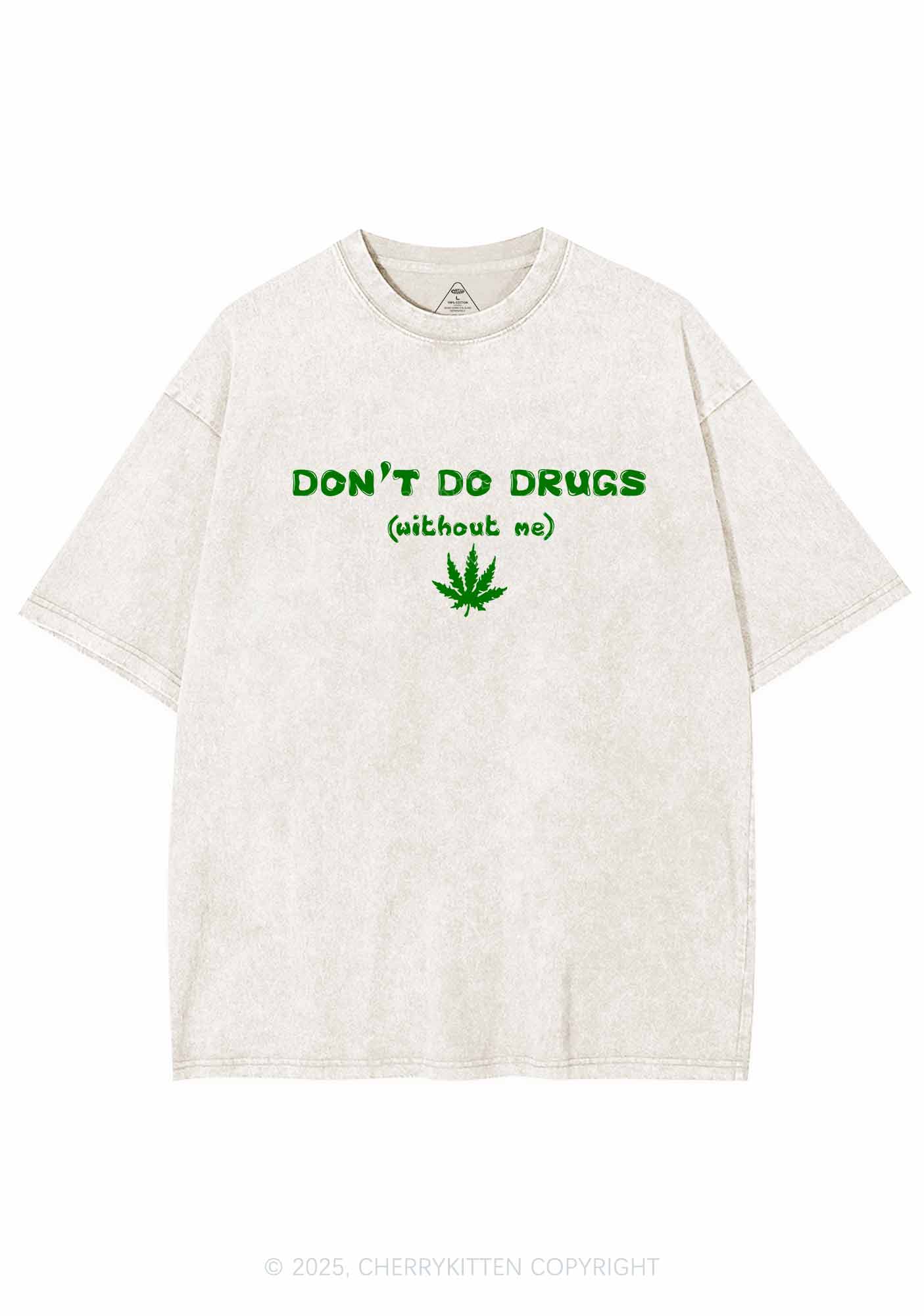 Don't Do Without Me Y2K Washed Tee Cherrykitten - Image 3
