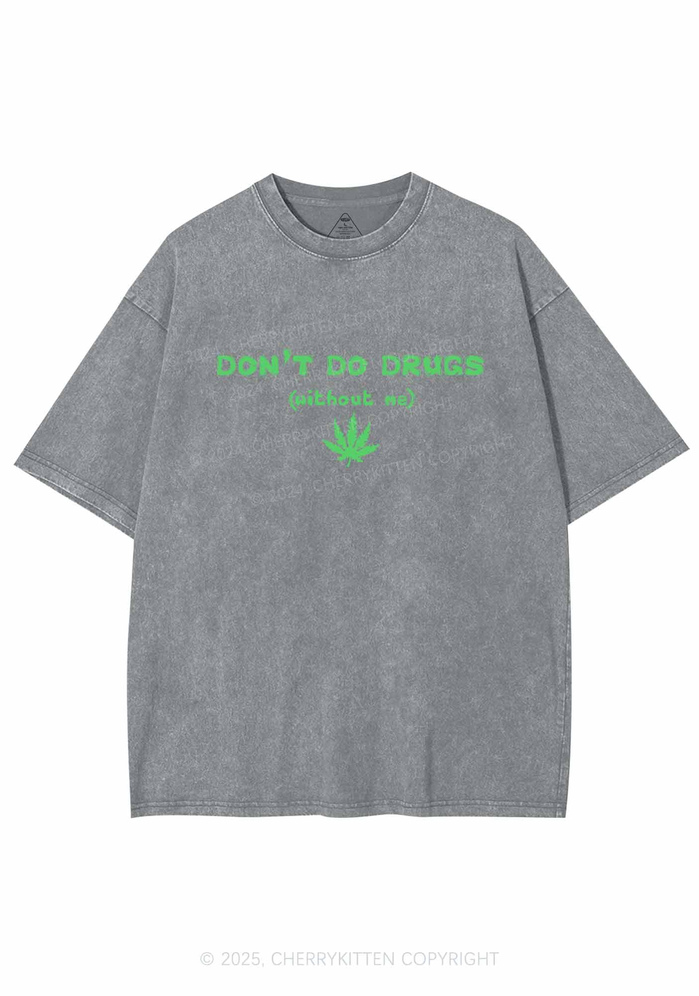 Don't Do Without Me Y2K Washed Tee Cherrykitten - Image 8