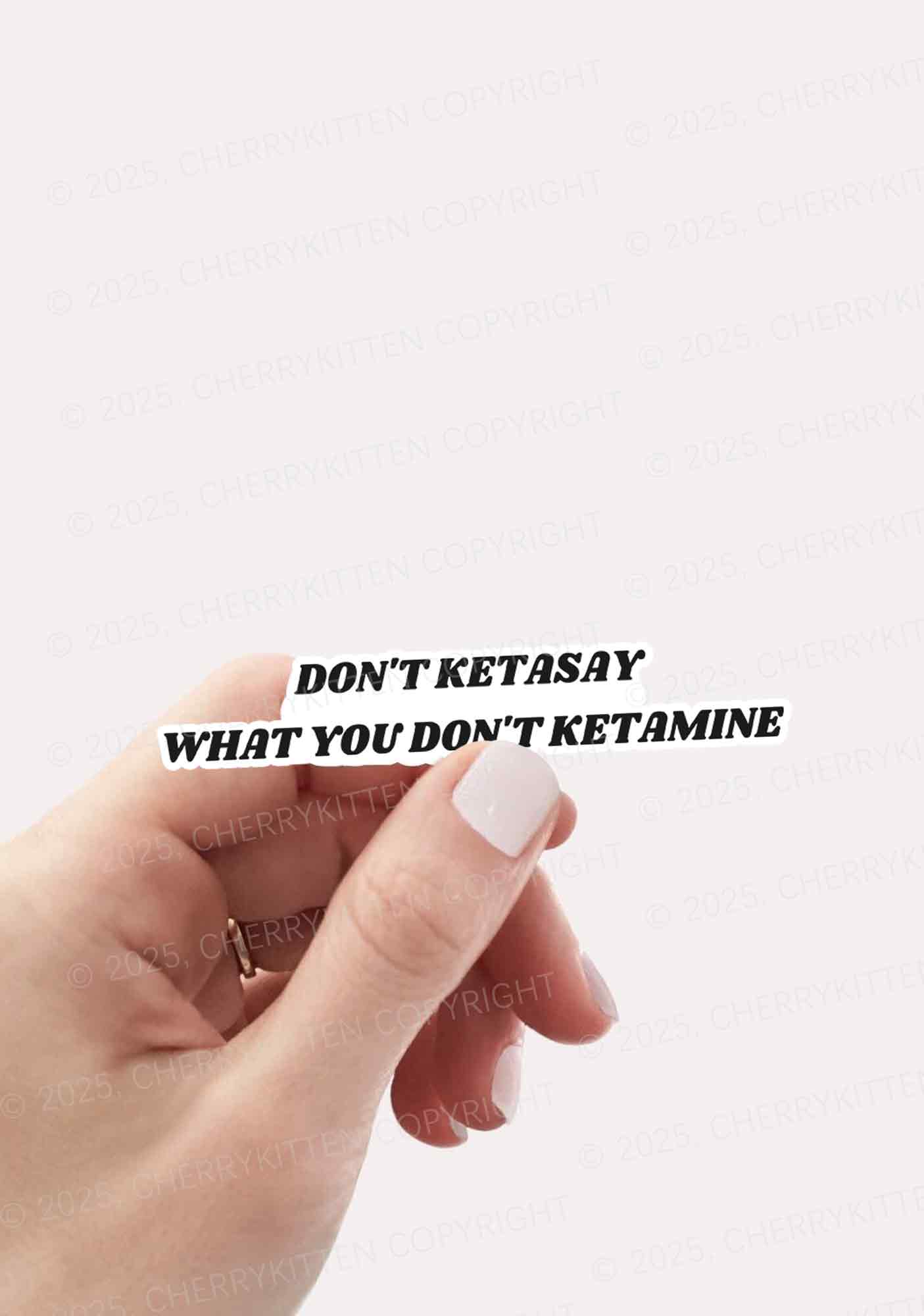 Don't Ketasay 1Pc Y2K Sticker Cherrykitten - Image 2