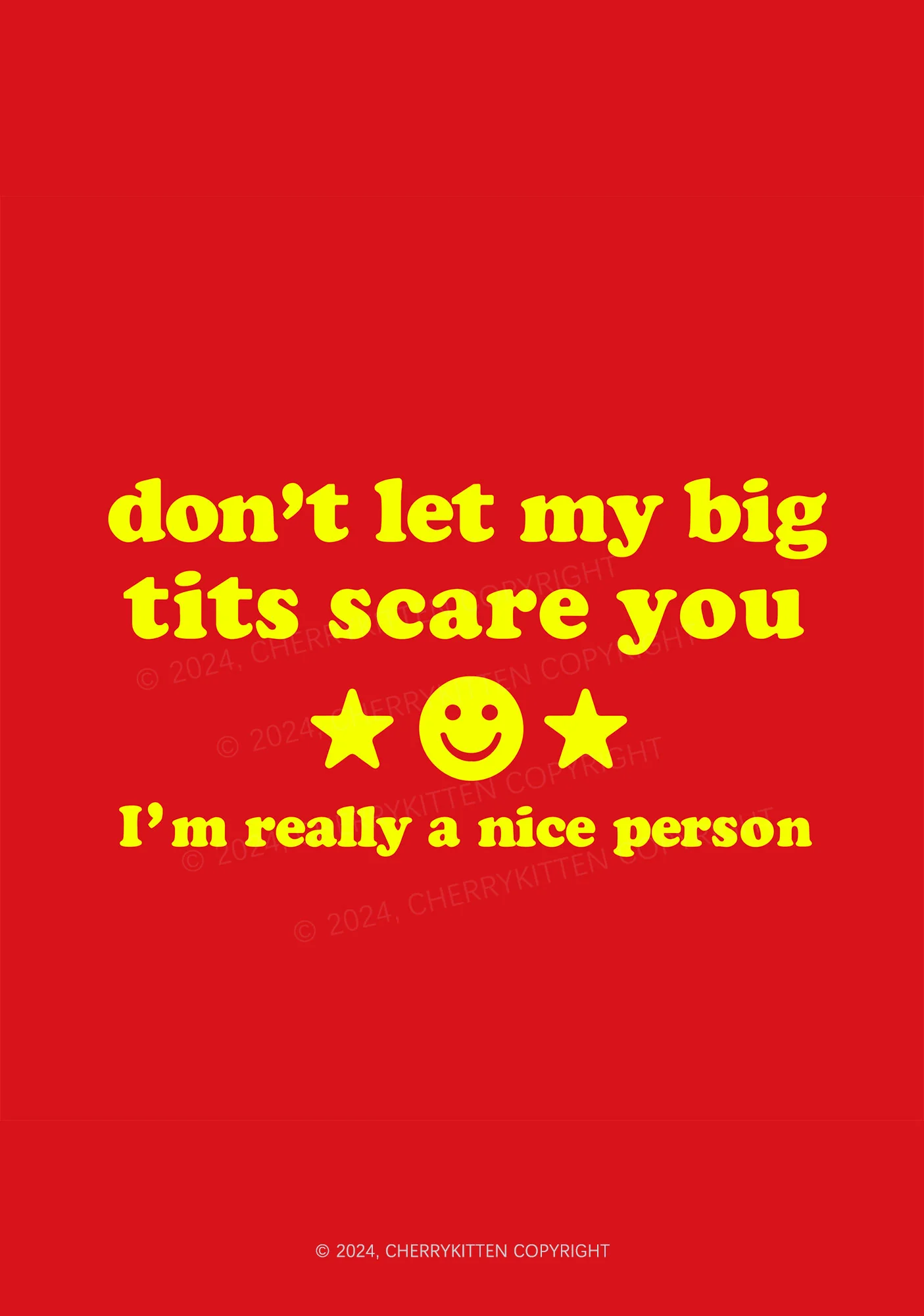 Don't Let My Big Txts Scare You 1Pc Y2K Pin Badge Cherrykitten - Image 2