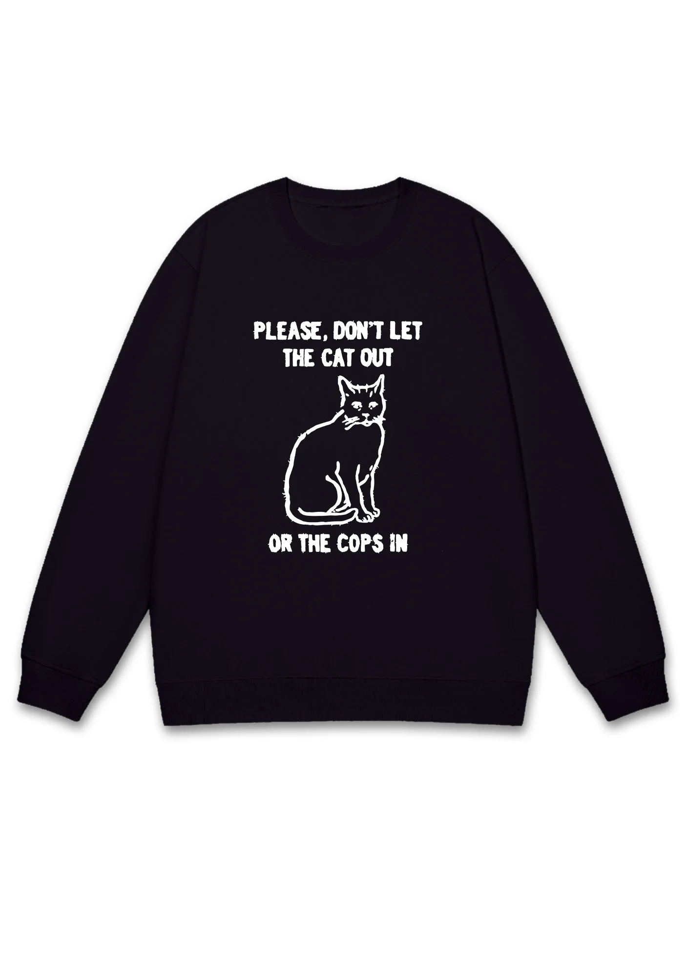Don't Let The Cat Out Y2K Sweatshirt - Image 3
