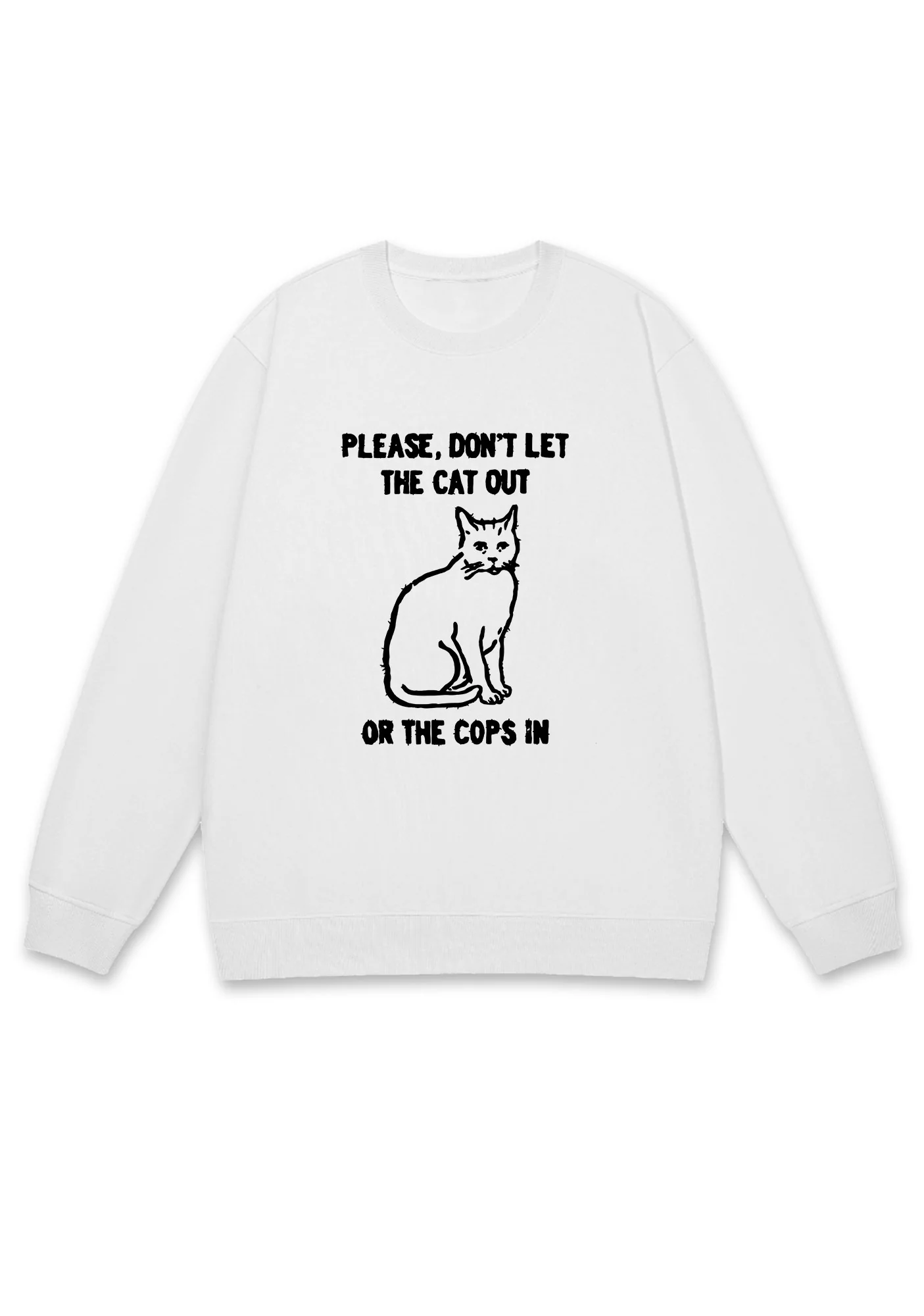 Don't Let The Cat Out Y2K Sweatshirt - Image 4