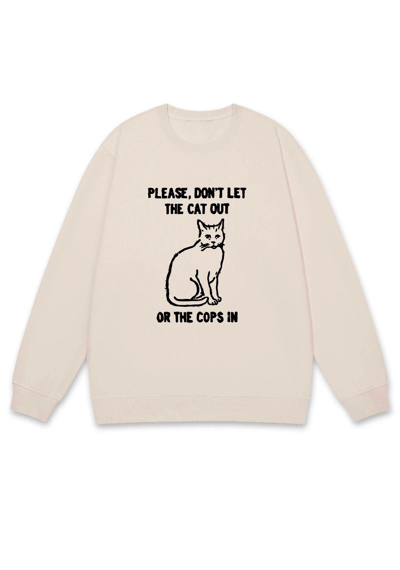Don't Let The Cat Out Y2K Sweatshirt - Image 5