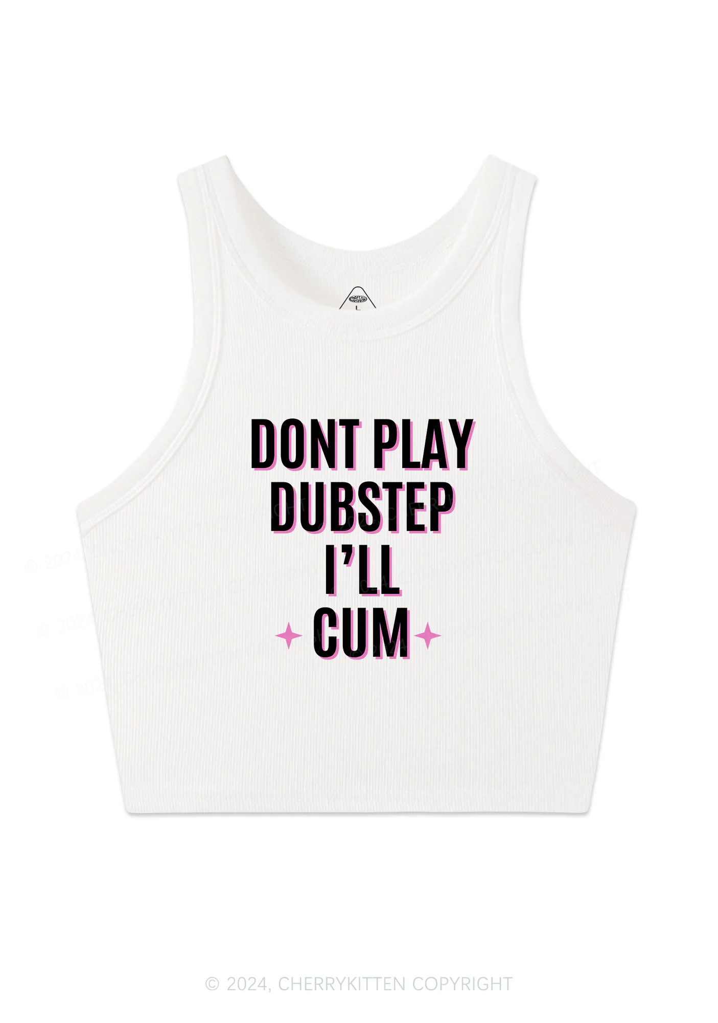 Dont Play Dubstep Y2K Crop Tank Top Cherrykitten - Image 4