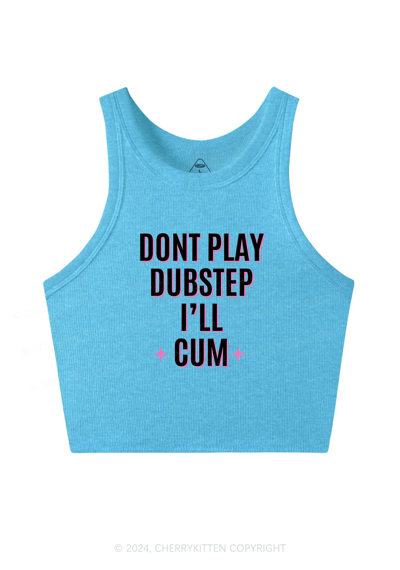 Dont Play Dubstep Y2K Crop Tank Top Cherrykitten - Image 6