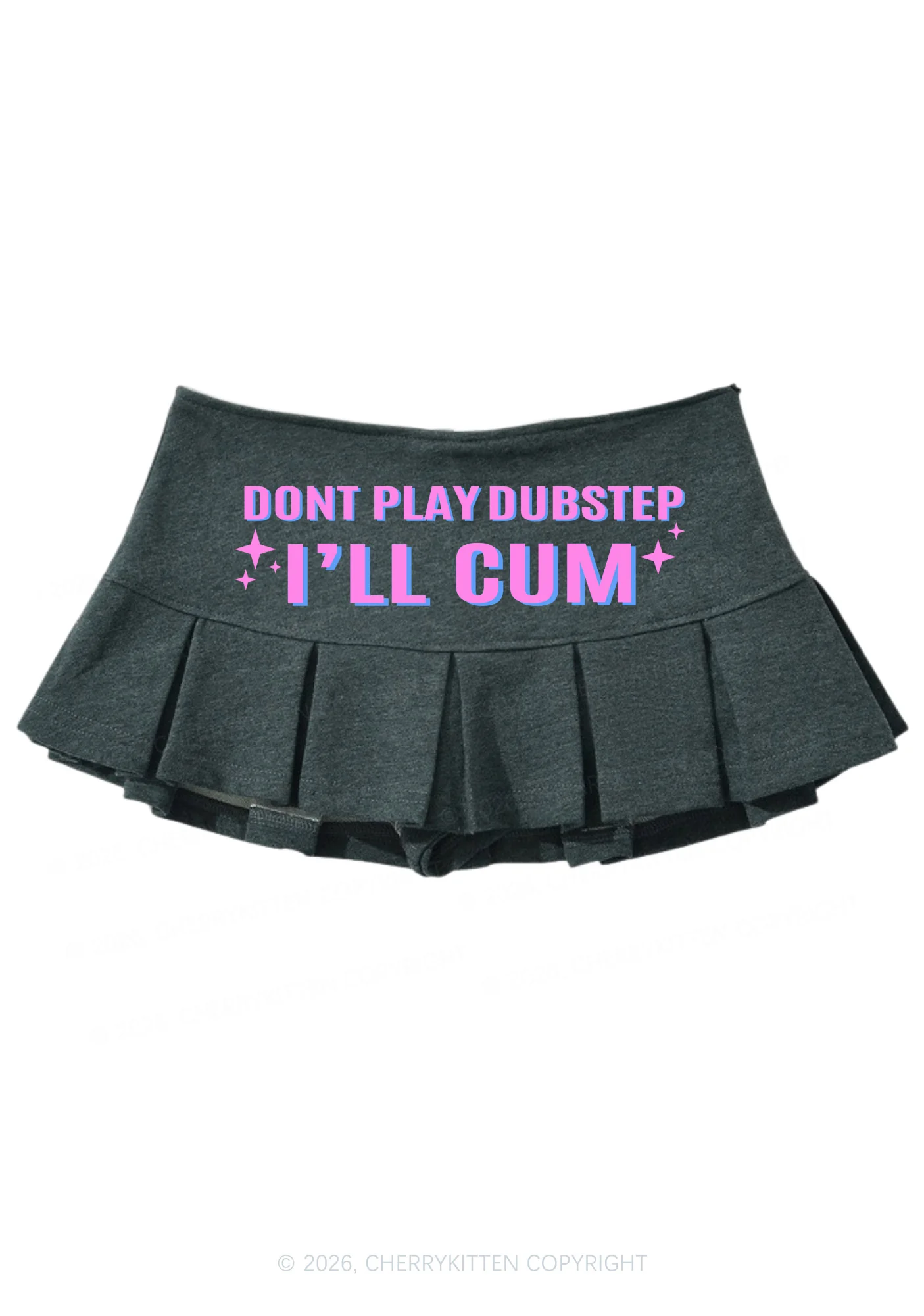 Dont Play Dubstep Y2K Mini Pleated Skirts Cherrykitten - Image 4