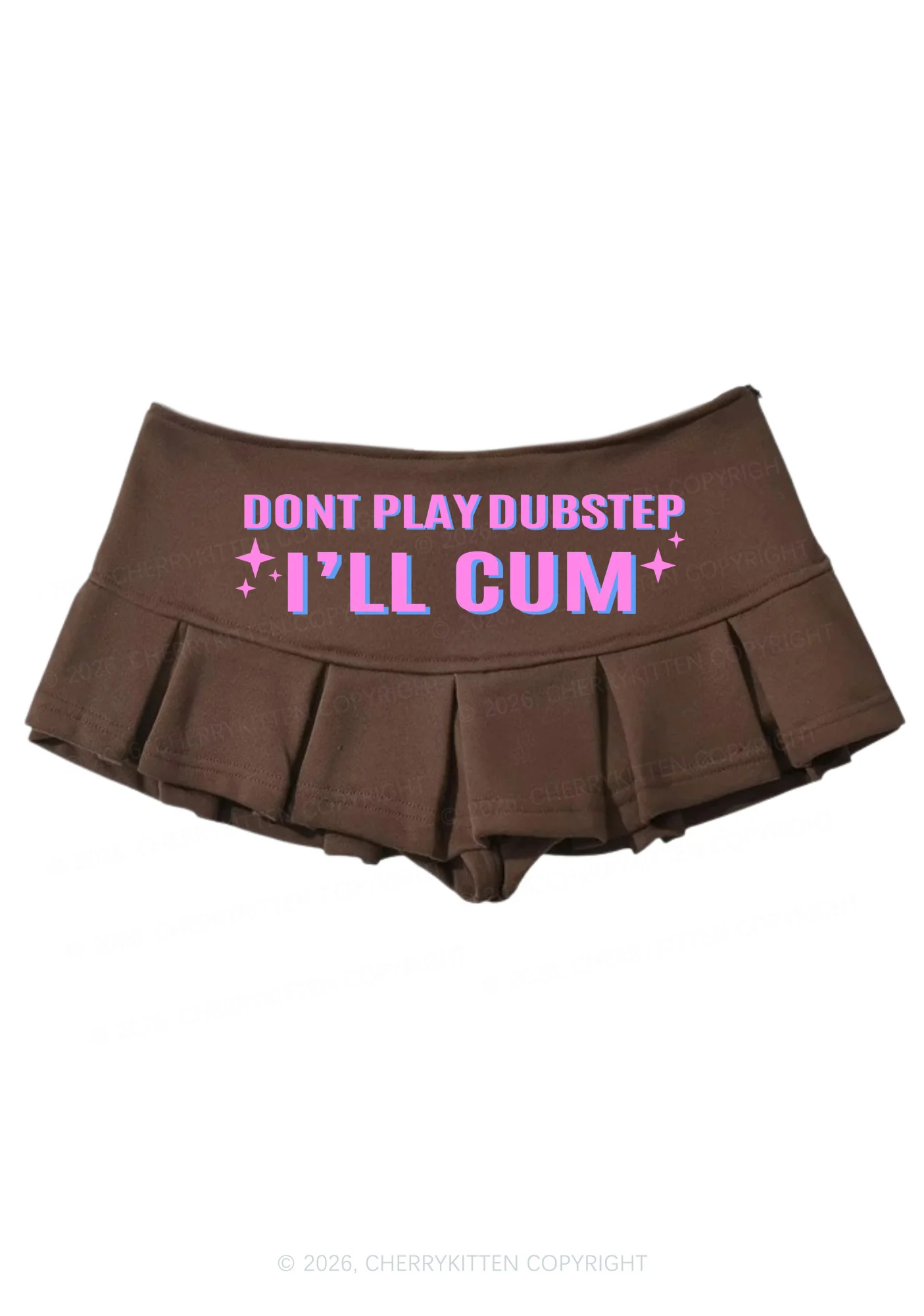 Dont Play Dubstep Y2K Mini Pleated Skirts Cherrykitten - Image 5