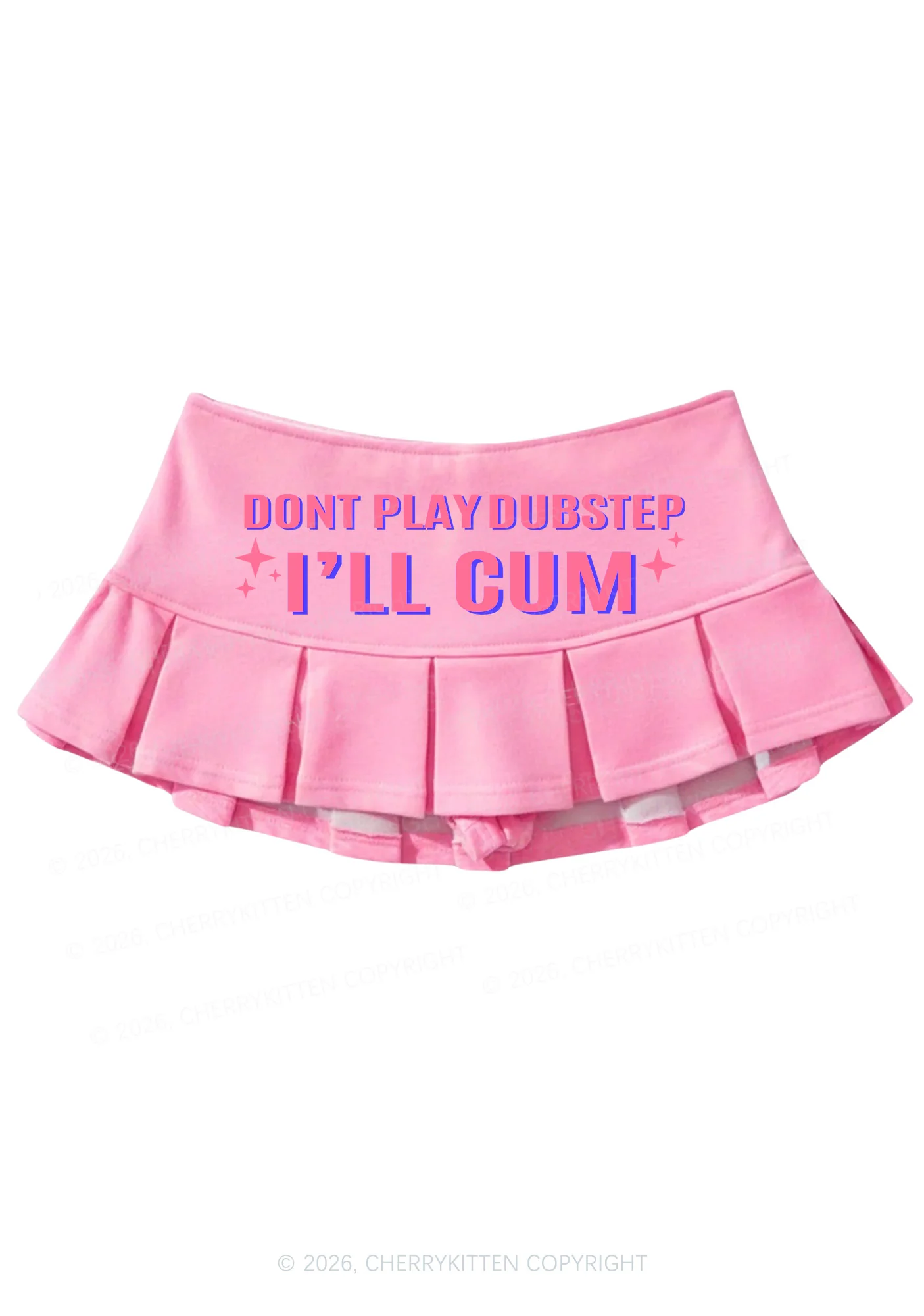 Dont Play Dubstep Y2K Mini Pleated Skirts Cherrykitten - Image 6