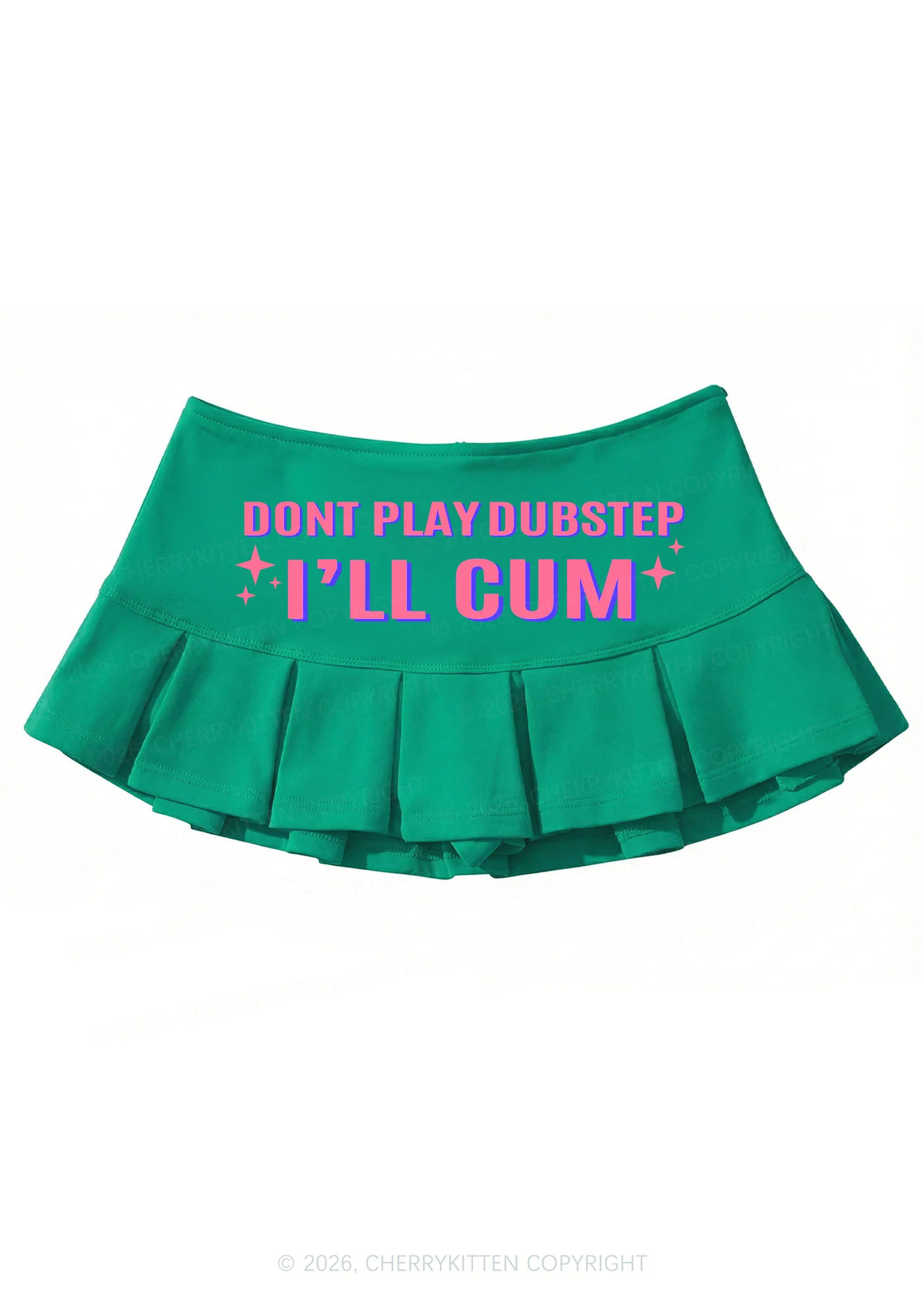 Dont Play Dubstep Y2K Mini Pleated Skirts Cherrykitten - Image 7
