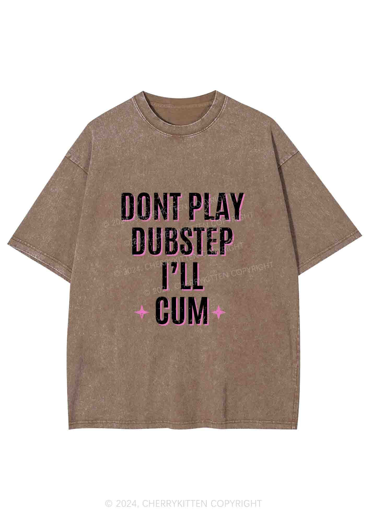 Dont Play Dubstep Y2K Washed Tee Cherrykitten - Image 6