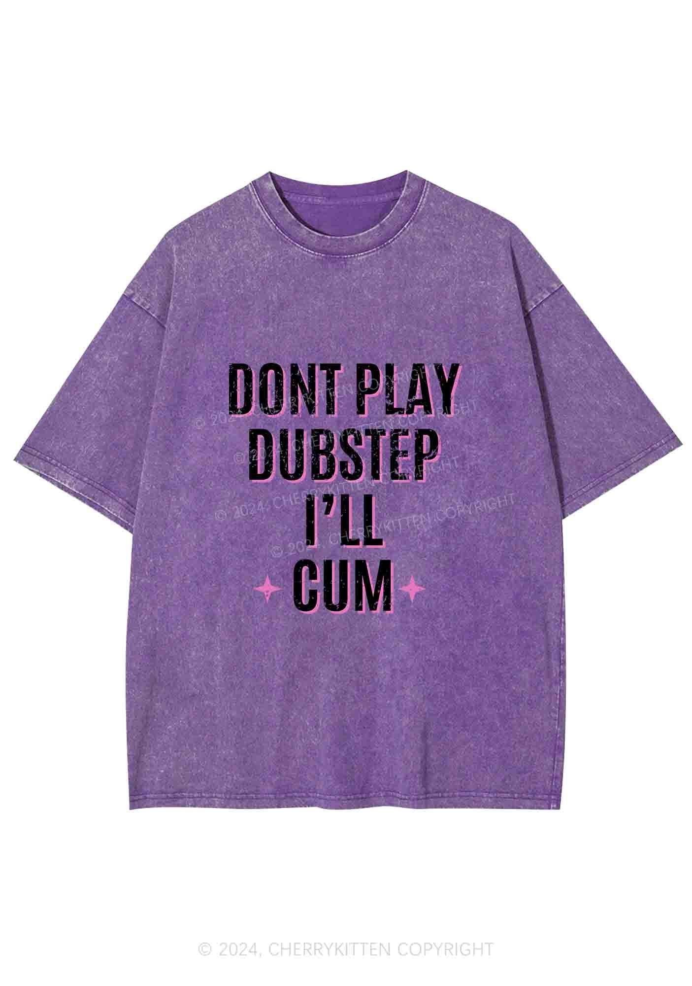 Dont Play Dubstep Y2K Washed Tee Cherrykitten - Image 7