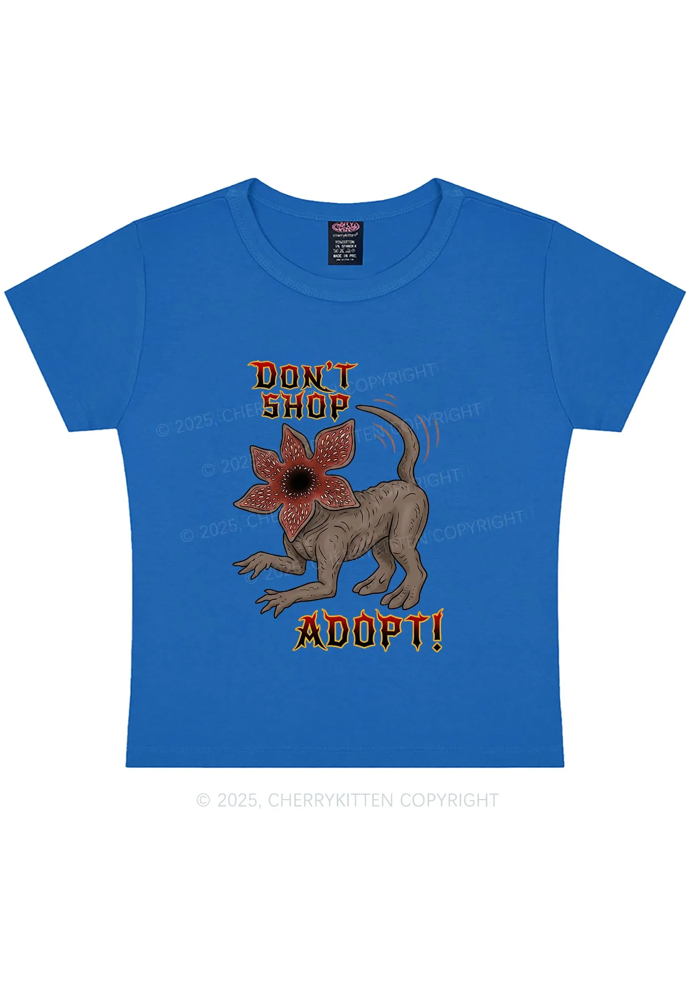 Dont Shop Adopt Y2K Baby Tee Cherrykitten - Image 10
