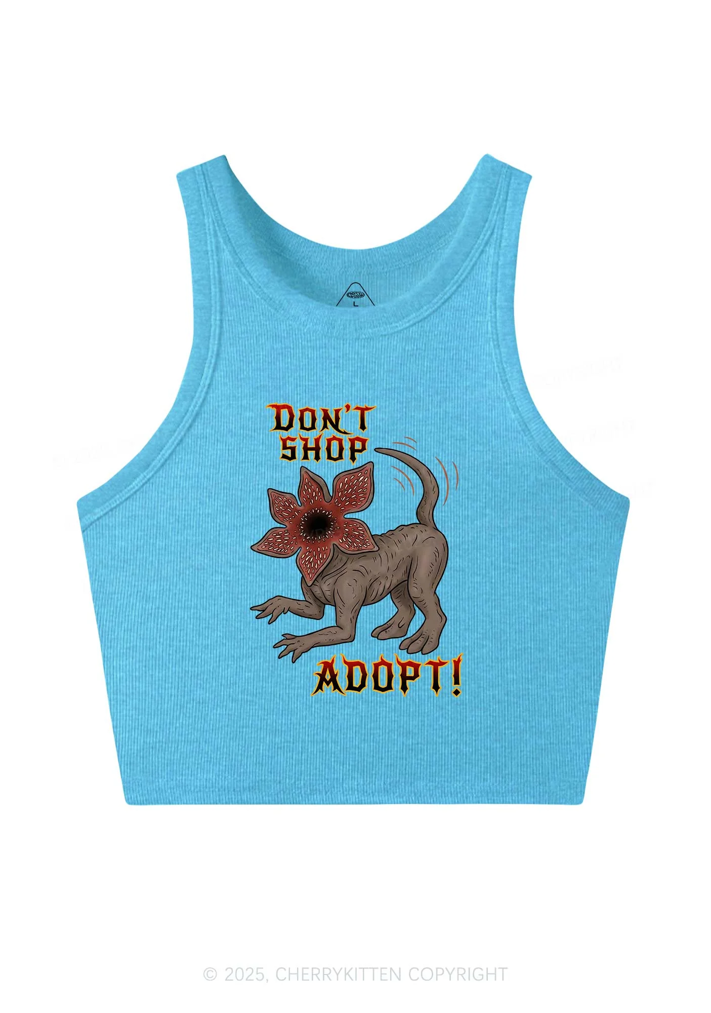Dont Shop Adopt Y2K Crop Tank Top Cherrykitten - Image 4