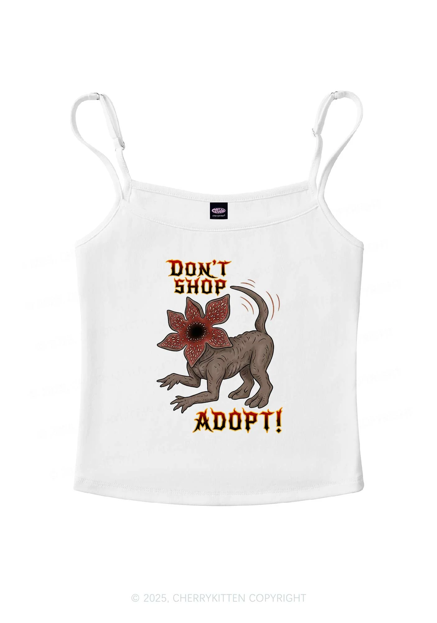 Dont Shop Adopt Y2K Spaghetti Strap Cami Cherrykitten - Image 3