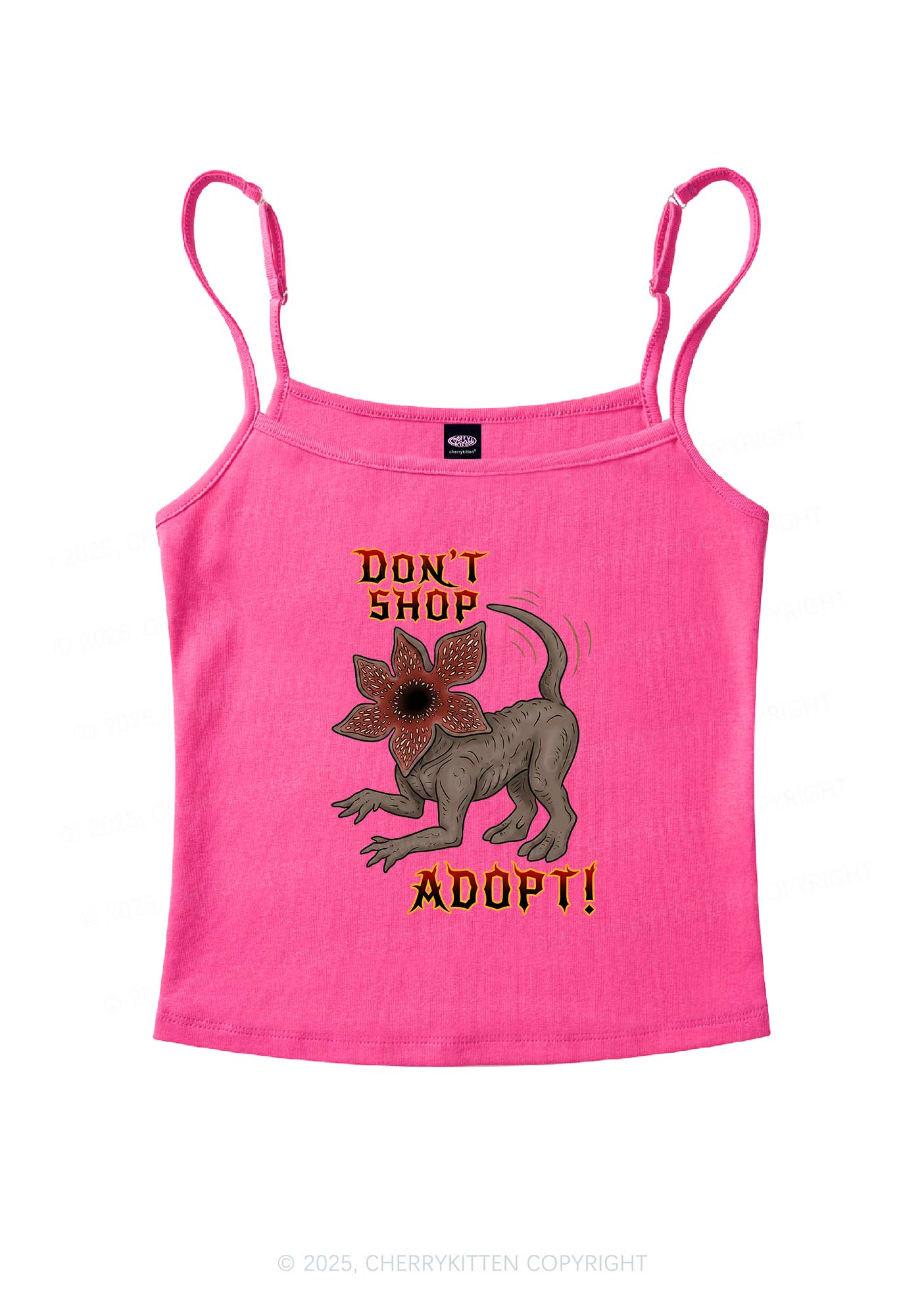 Dont Shop Adopt Y2K Spaghetti Strap Cami Cherrykitten - Image 4