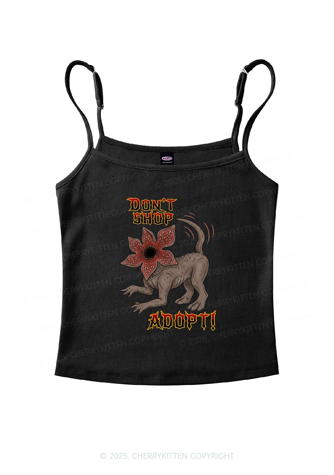 Dont Shop Adopt Y2K Spaghetti Strap Cami Cherrykitten - Image 5