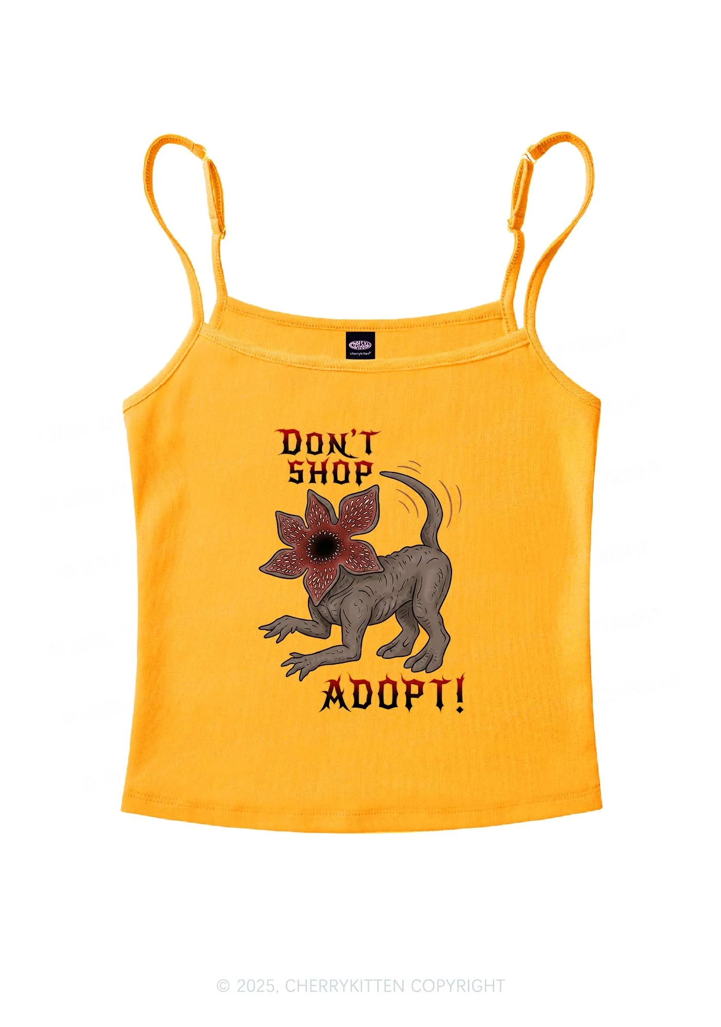 Dont Shop Adopt Y2K Spaghetti Strap Cami Cherrykitten - Image 7