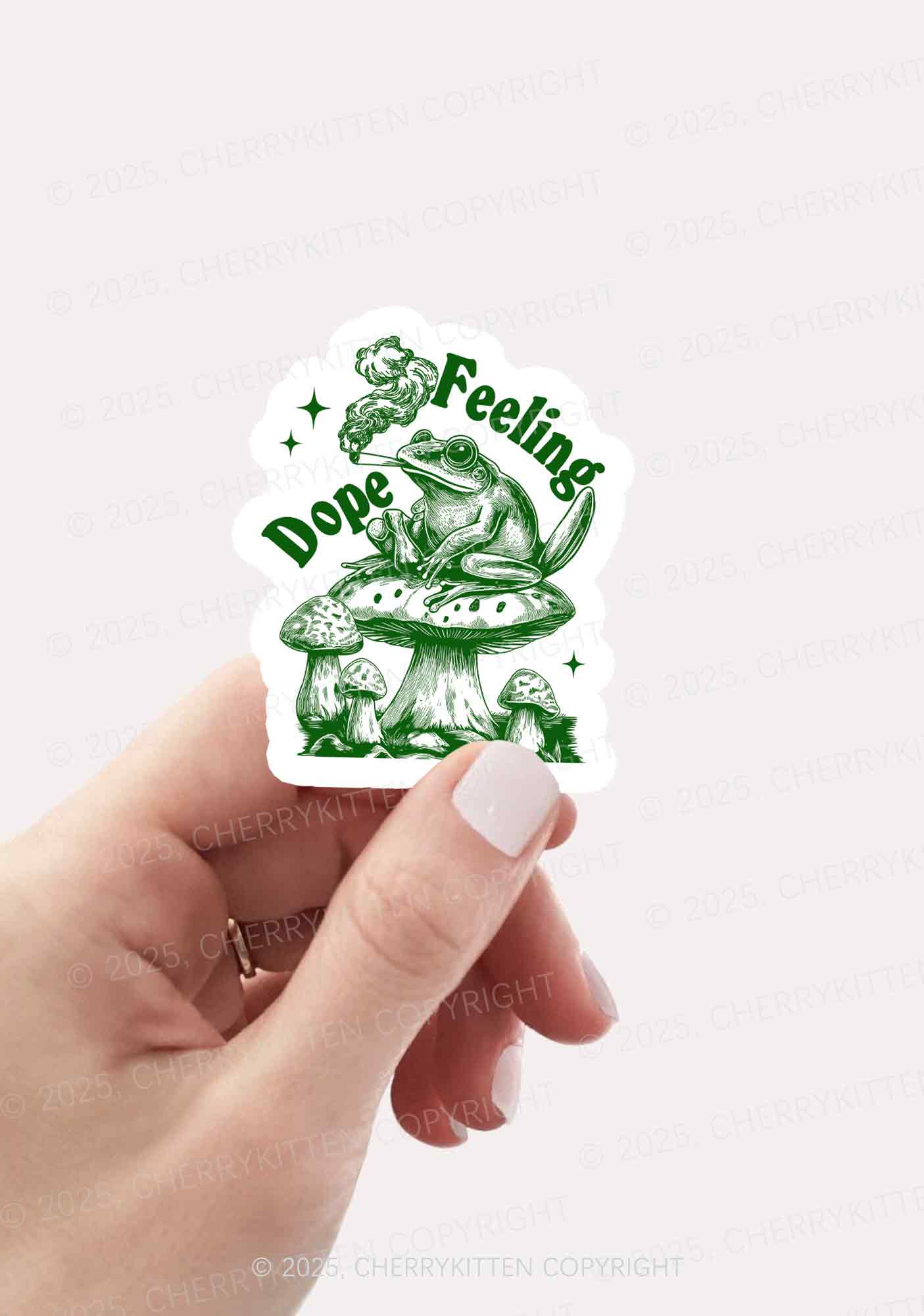 Dope Feeling 1Pc Y2K Sticker Cherrykitten - Image 2