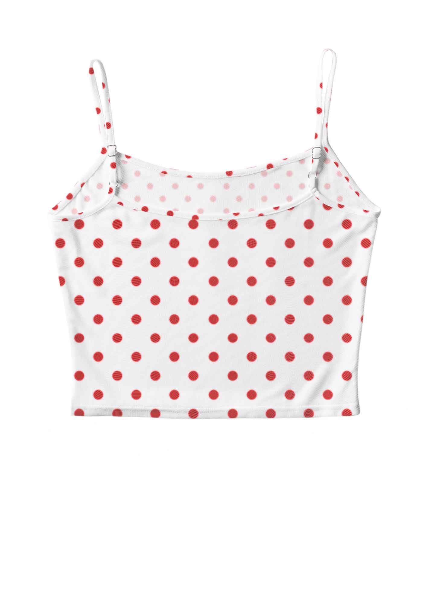 Dots Red Corset Y2K Mesh Cami Tank Cherrykitten - Image 3