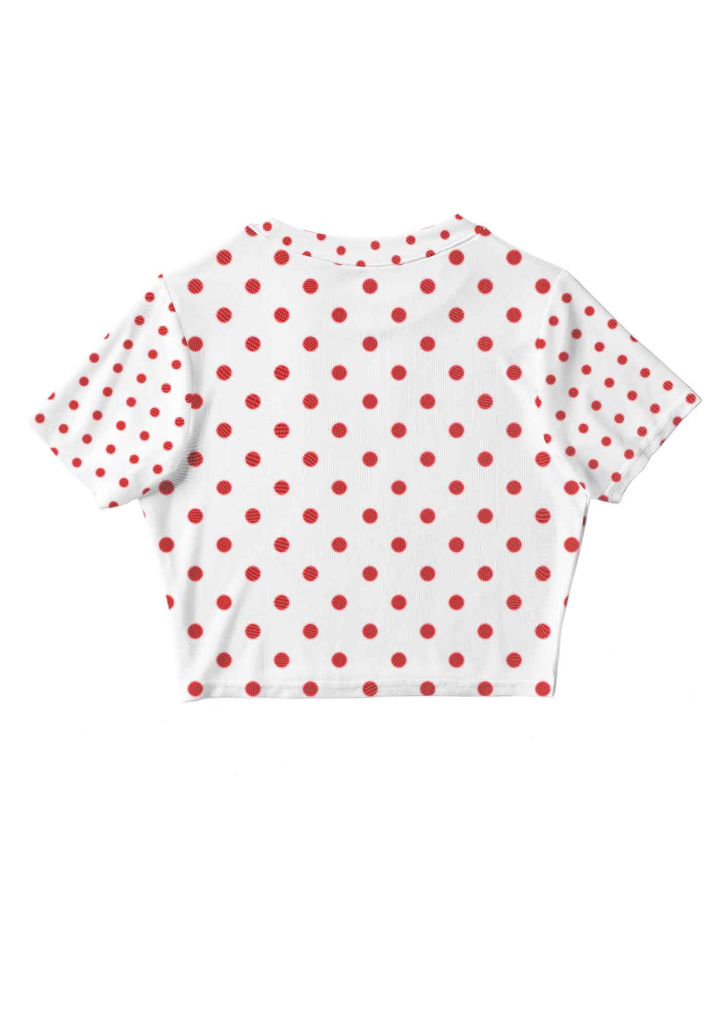 Dots Red Corset Y2K Mesh Crop Top Cherrykitten - Image 3