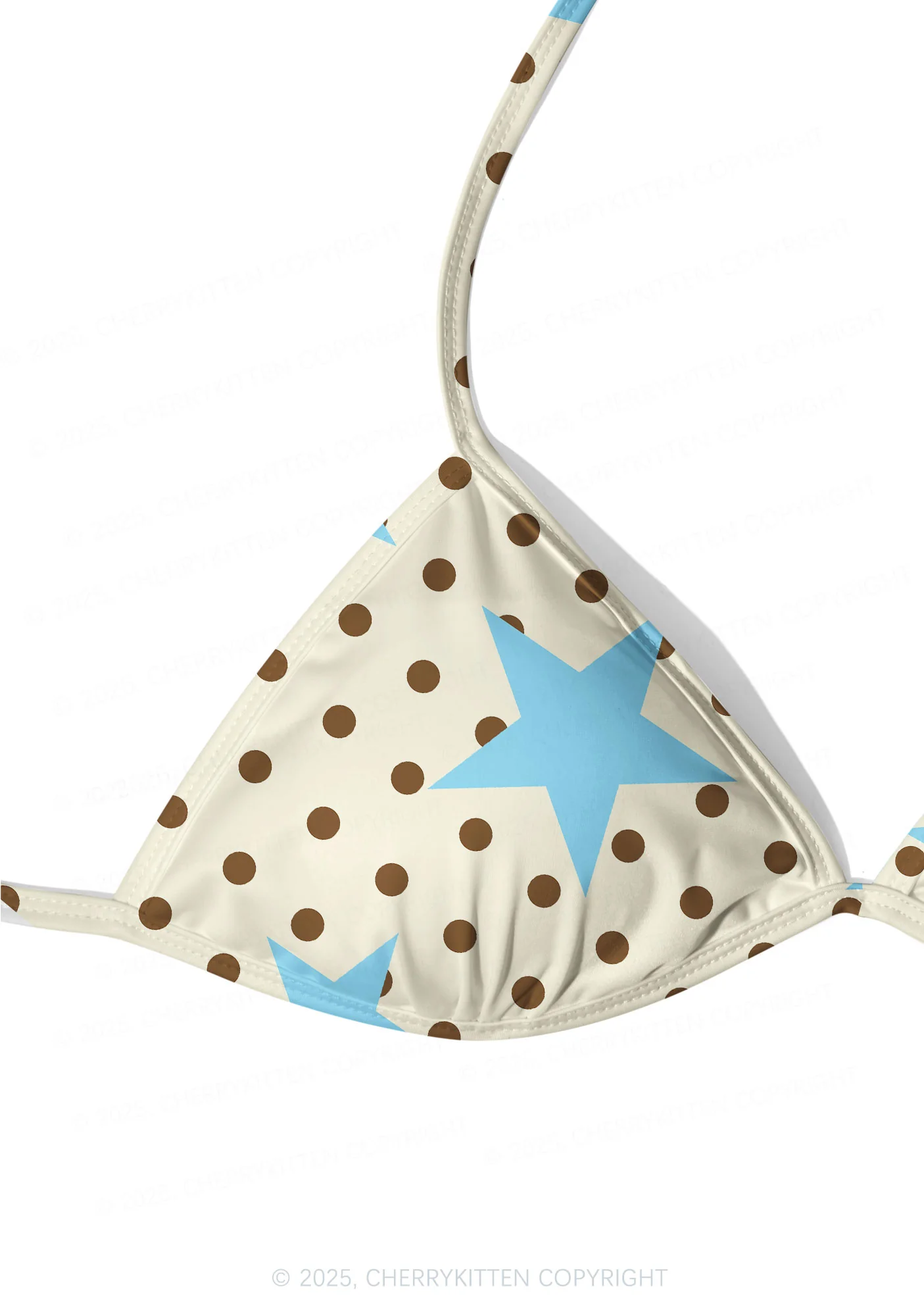Dots With Blue Star Y2K Print Bikini Set Cherrykitten - Image 4