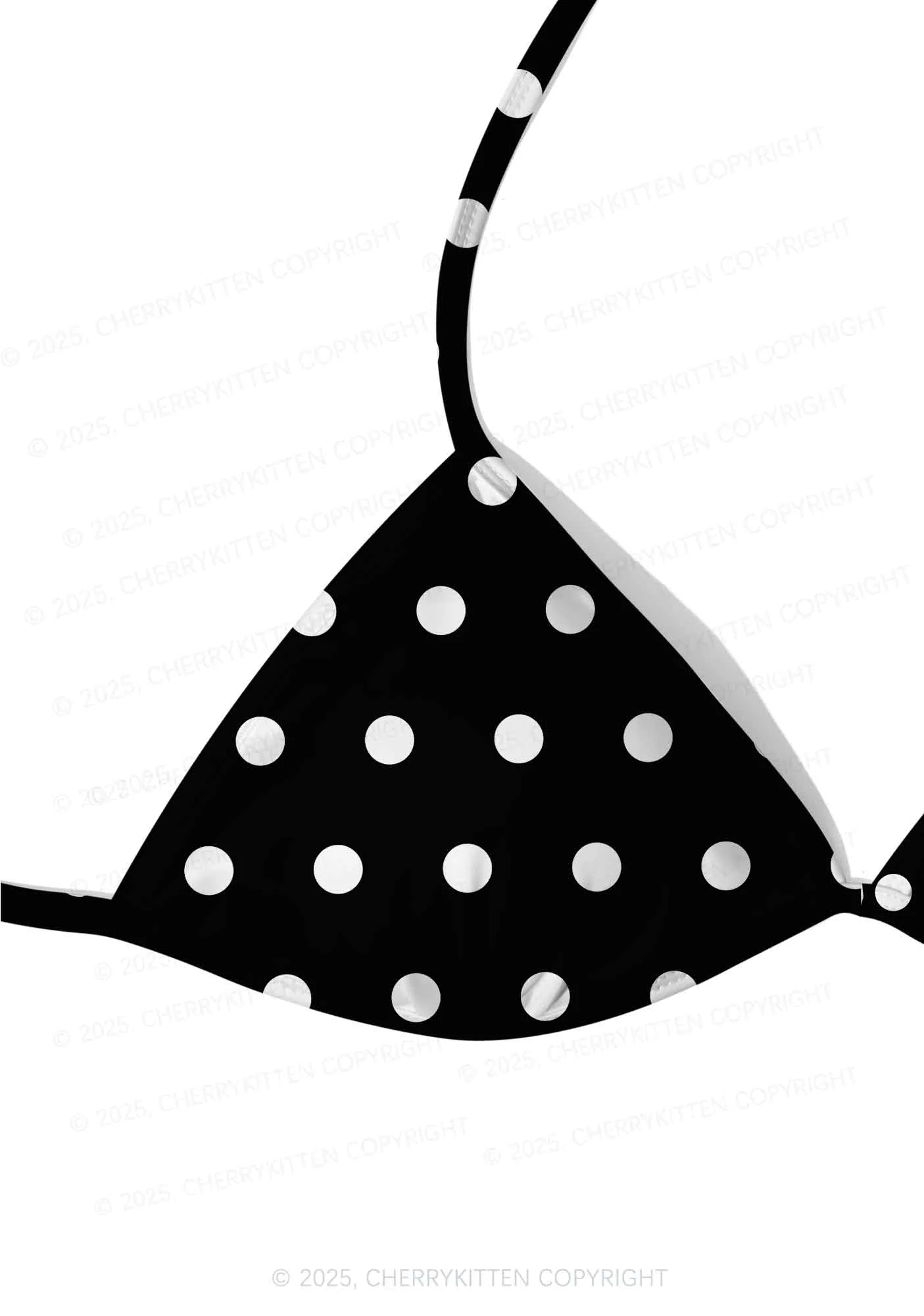 Dotty Black Y2K Print Bikini Set Cherrykitten - Image 4