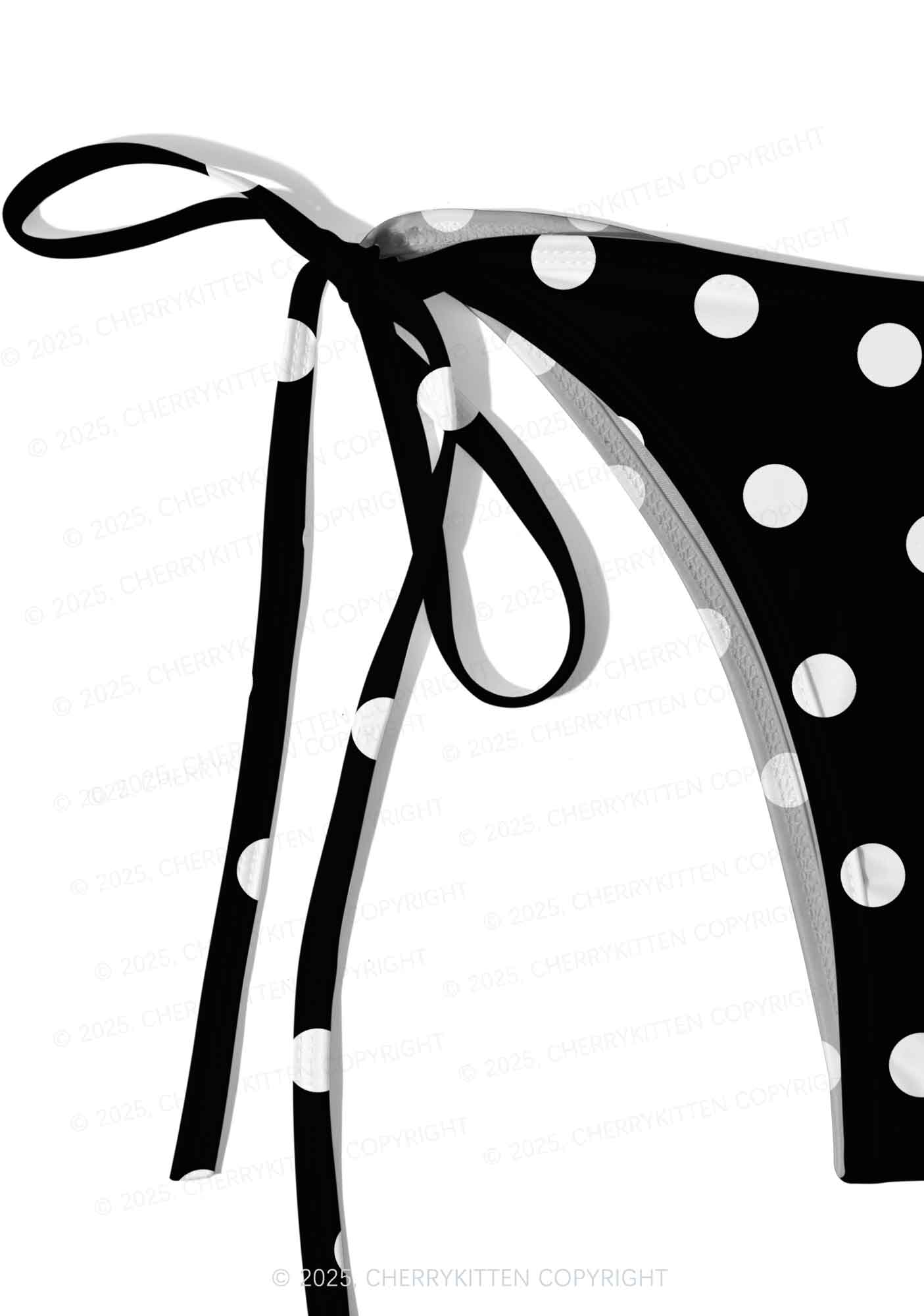 Dotty Black Y2K Print Bikini Set Cherrykitten - Image 5