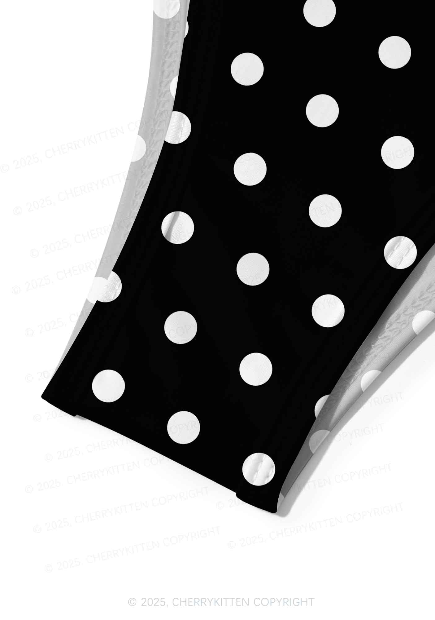 Dotty Black Y2K Print Bikini Set Cherrykitten - Image 6