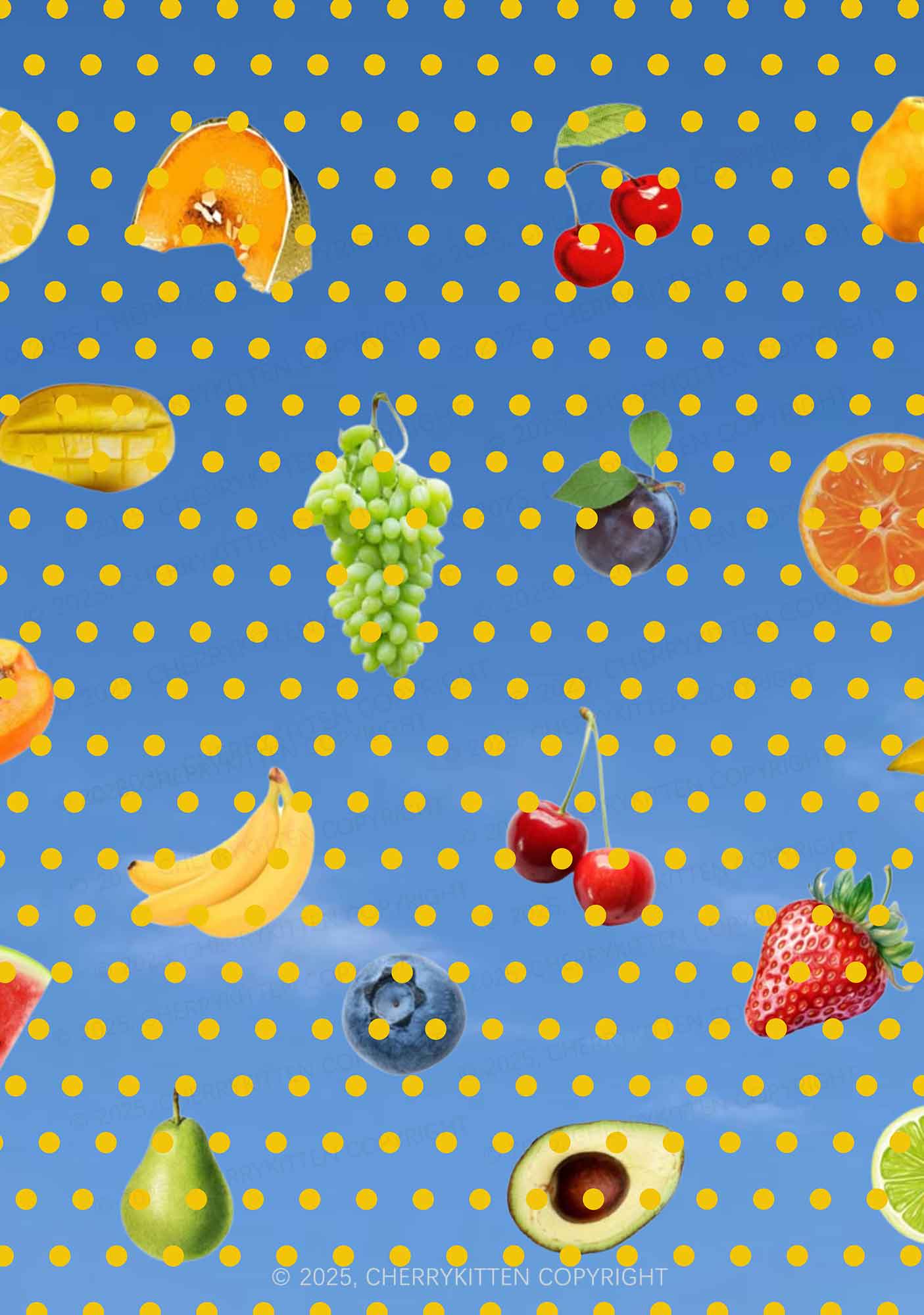 Dotty Fruits Y2K Print Bikini Set Cherrykitten - Image 2