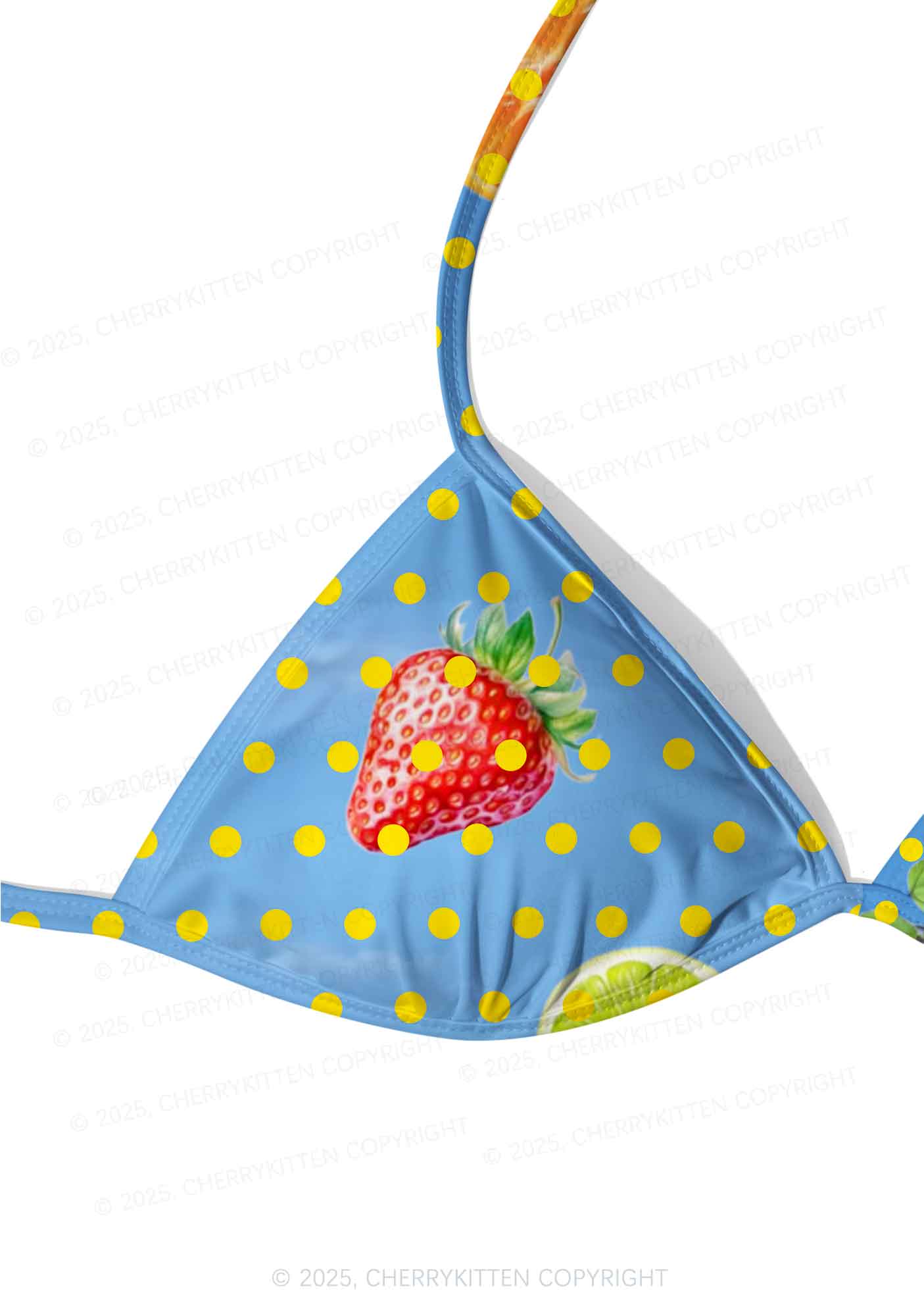 Dotty Fruits Y2K Print Bikini Set Cherrykitten - Image 4