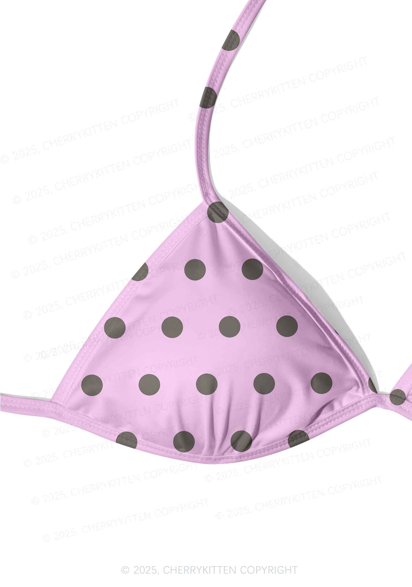 Dotty Pink Y2K Print Bikini Set Cherrykitten - Image 4