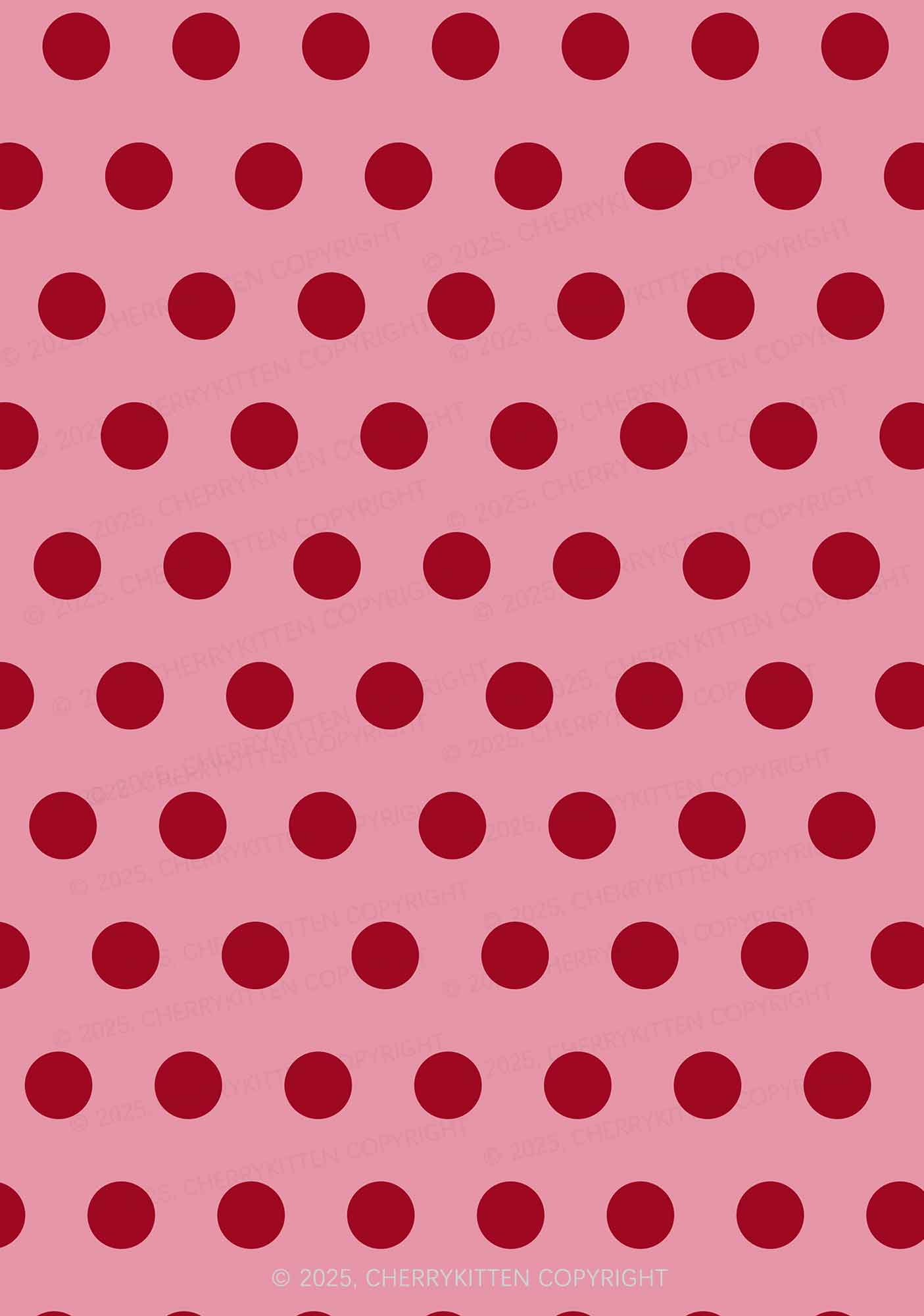 Dotty Red Y2K Print Bikini Set Cherrykitten - Image 2