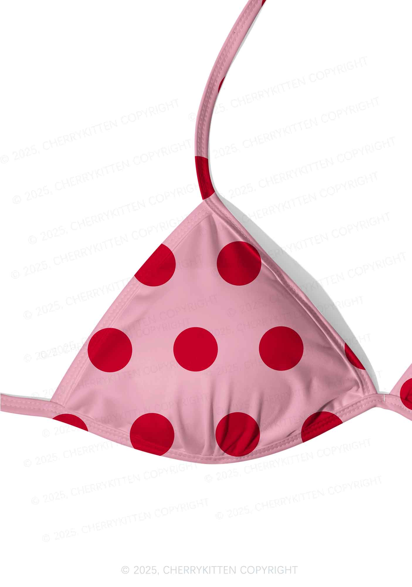 Dotty Red Y2K Print Bikini Set Cherrykitten - Image 4