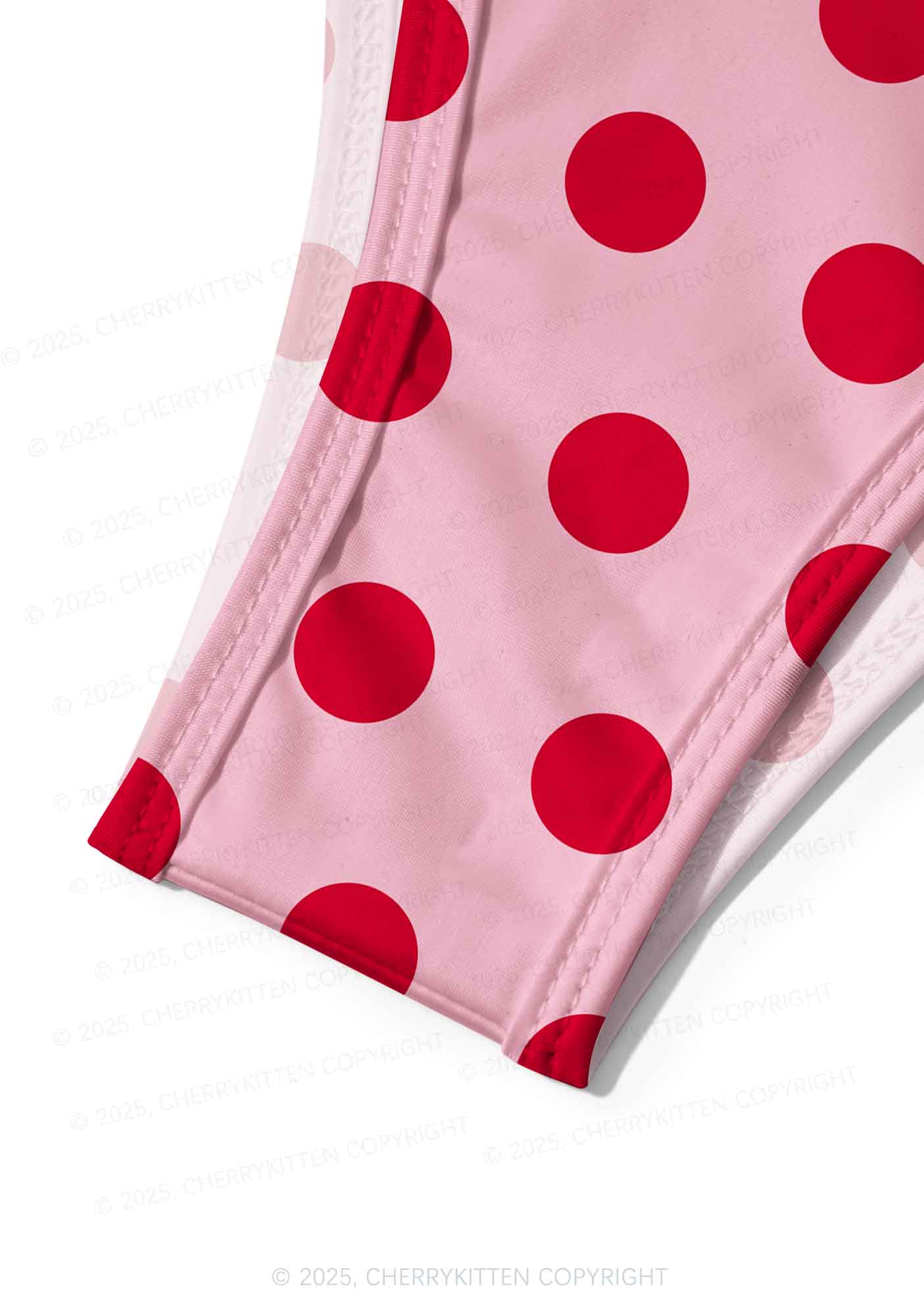 Dotty Red Y2K Print Bikini Set Cherrykitten - Image 6