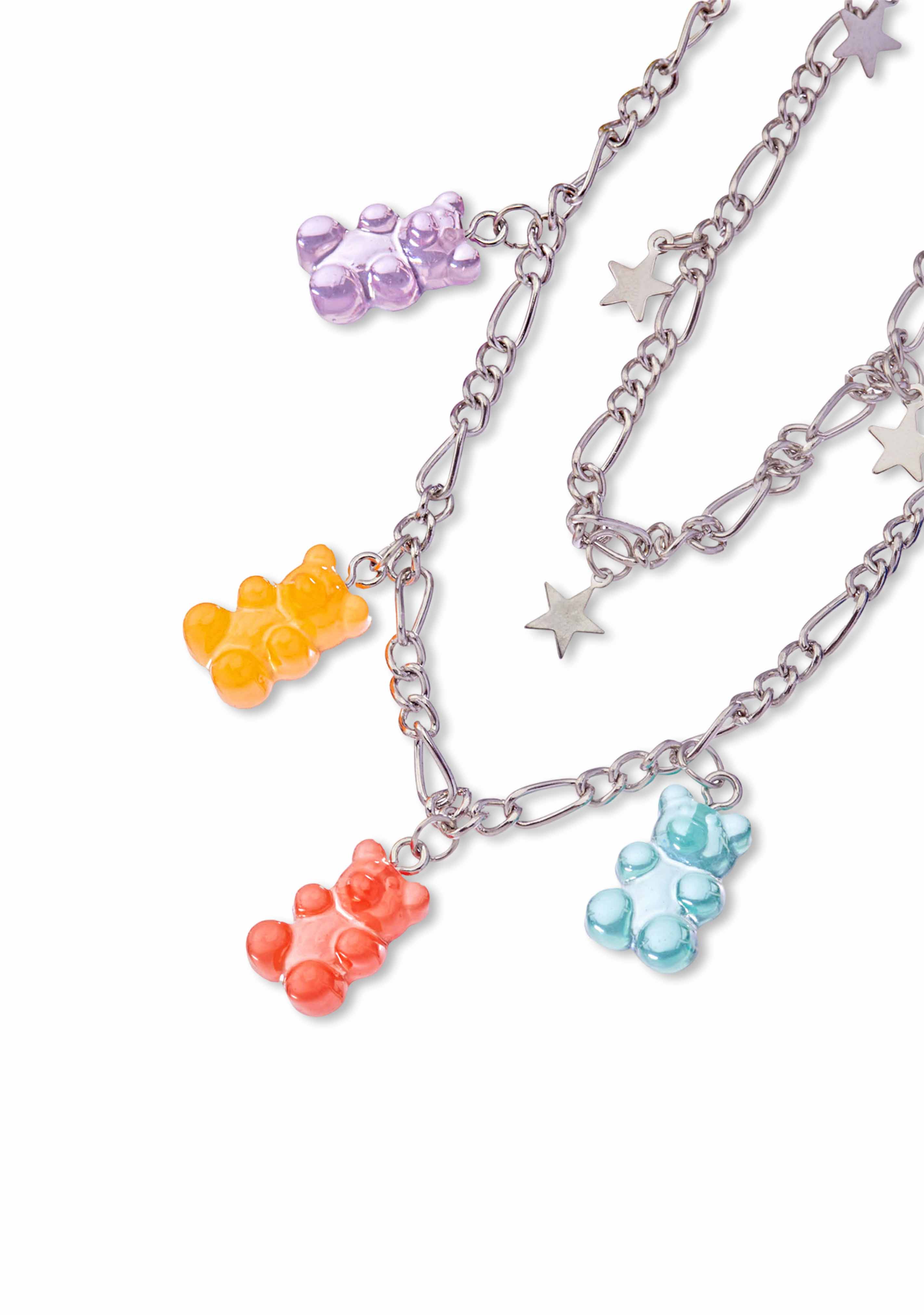 Double Layer Candy Bear Y2K Necklace Cherrykitten - Image 2